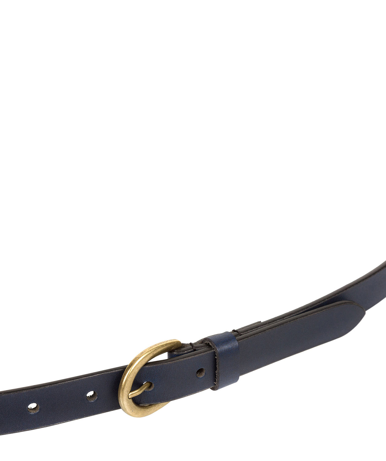 Navy Quality Leather Ladies' Belt