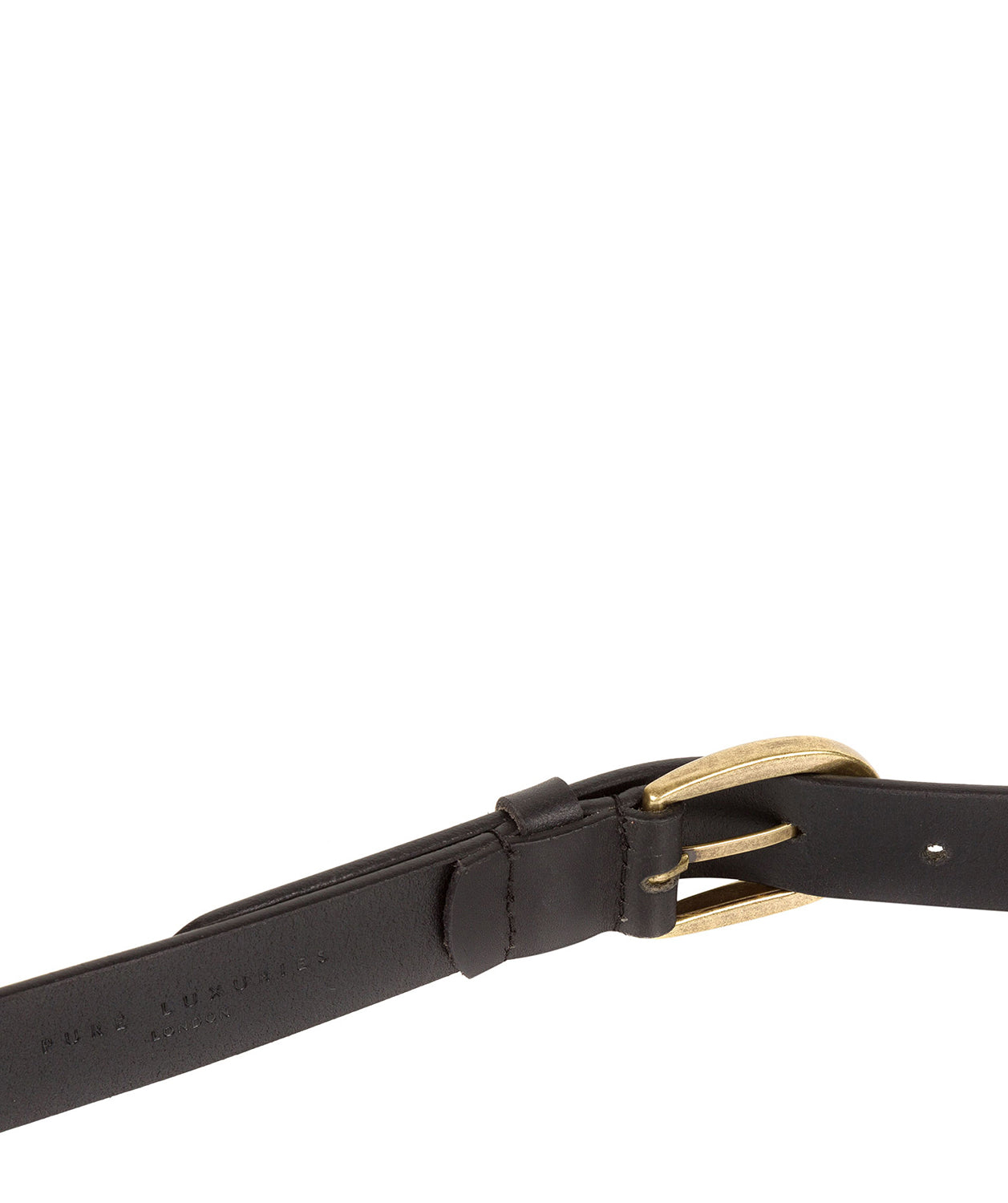 Black Luxury Leather Ladies' Belt