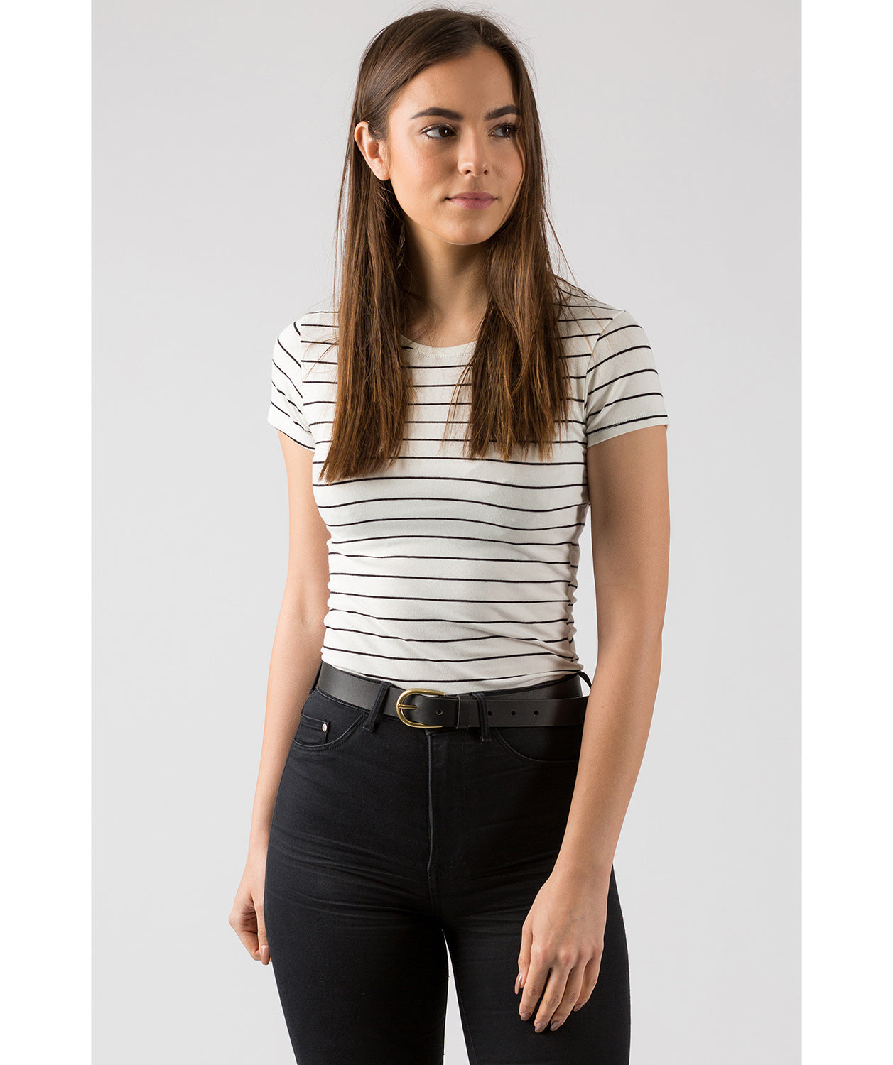 Black Luxury Leather Ladies' Belt