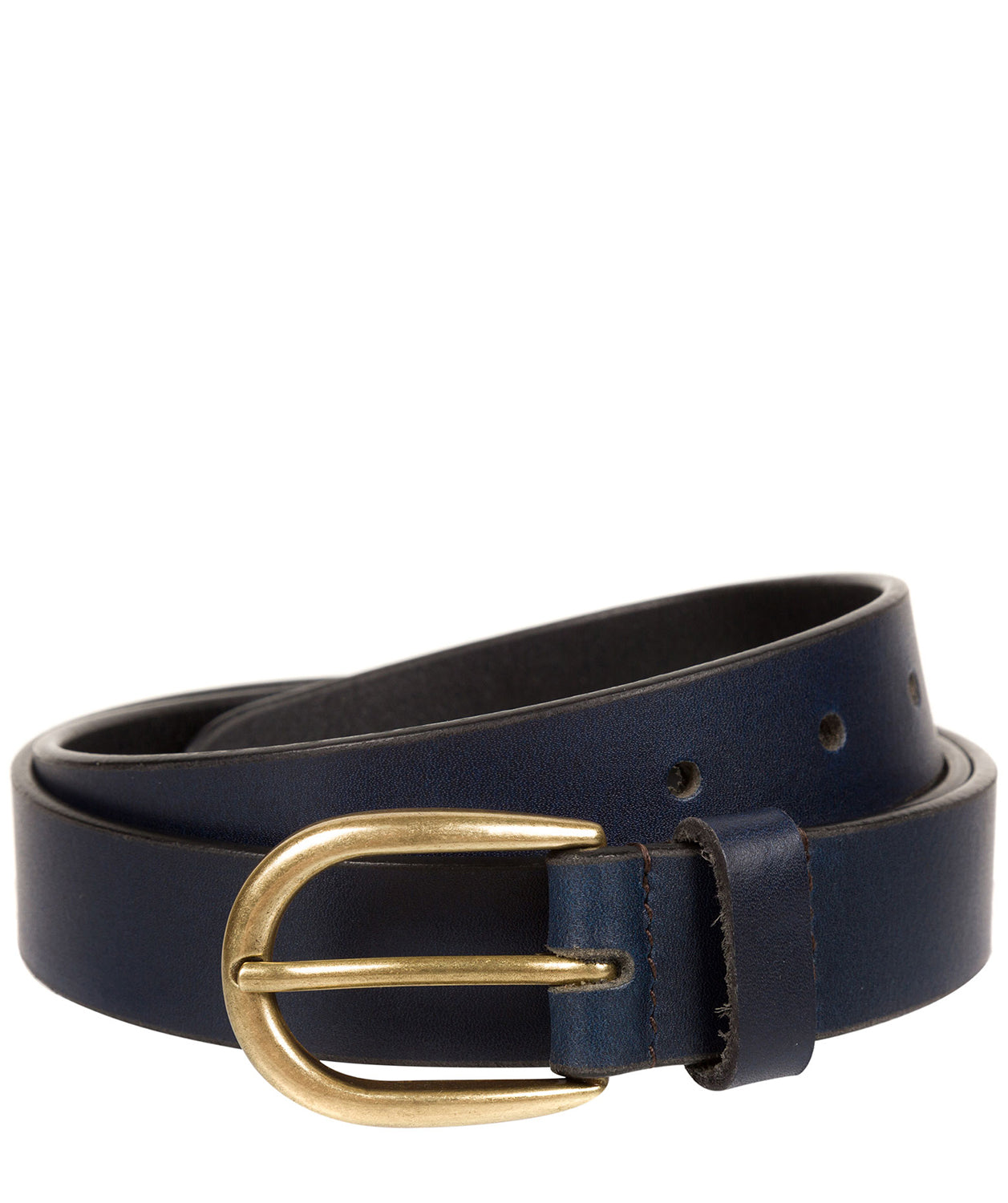 Navy Luxury Leather Ladies' Belt