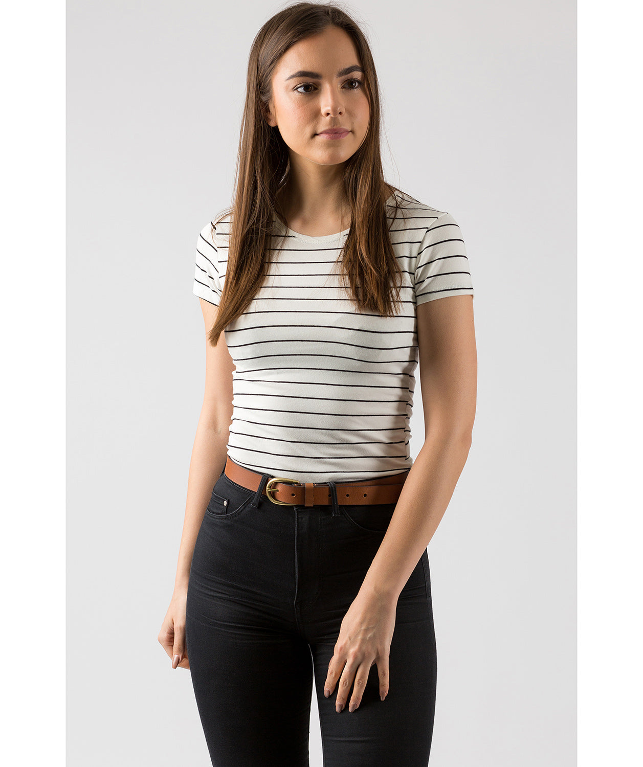 Tan Luxury Leather Ladies' Belt