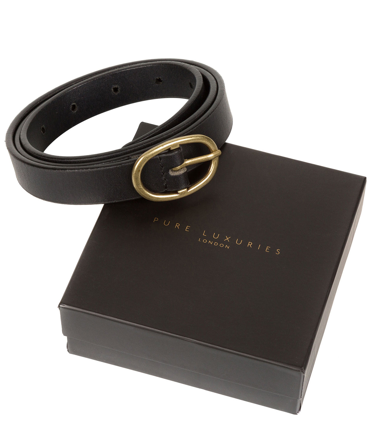 Black Quality Leather Ladies' Belt