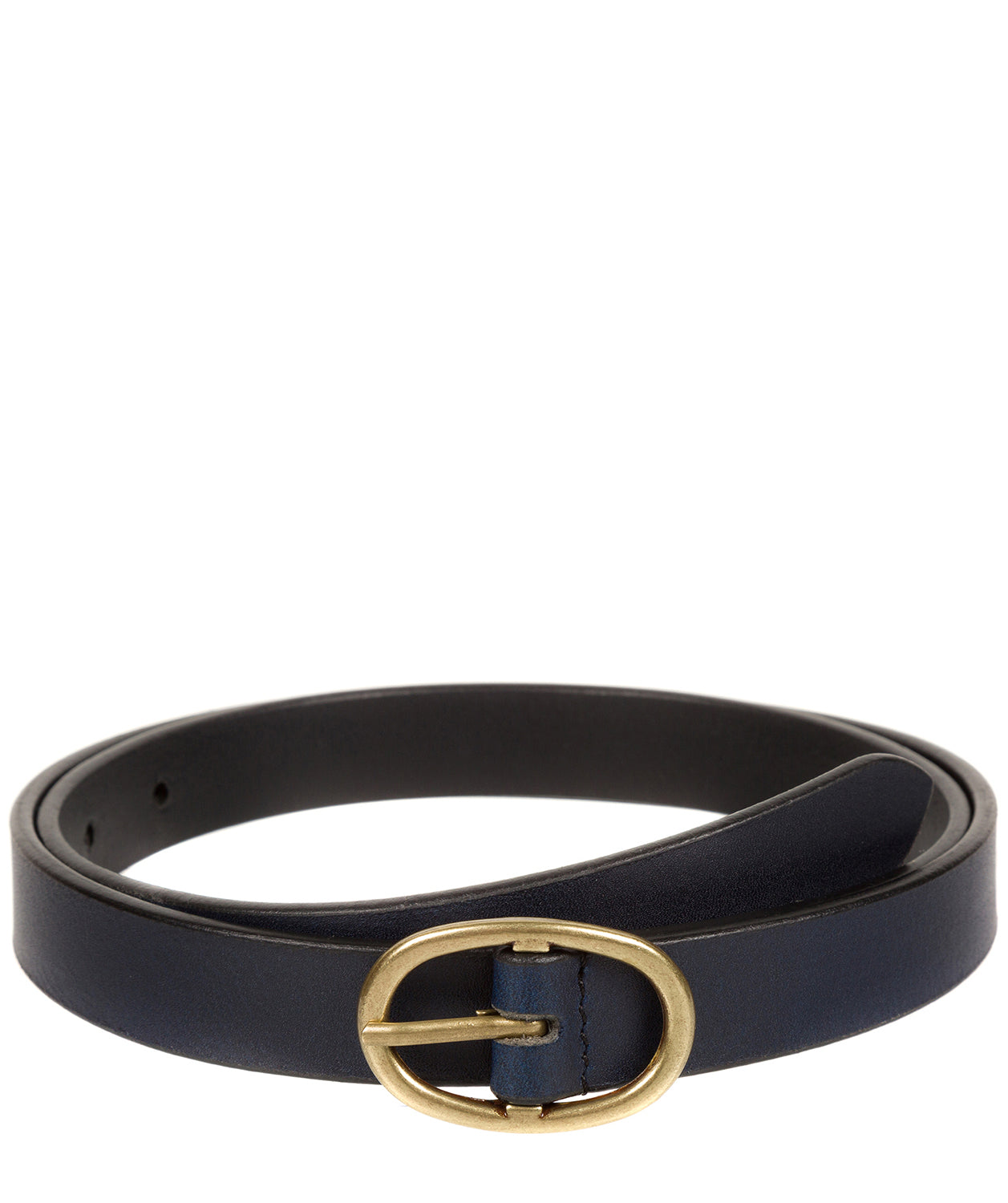 Navy Quality Leather Ladies' Belt