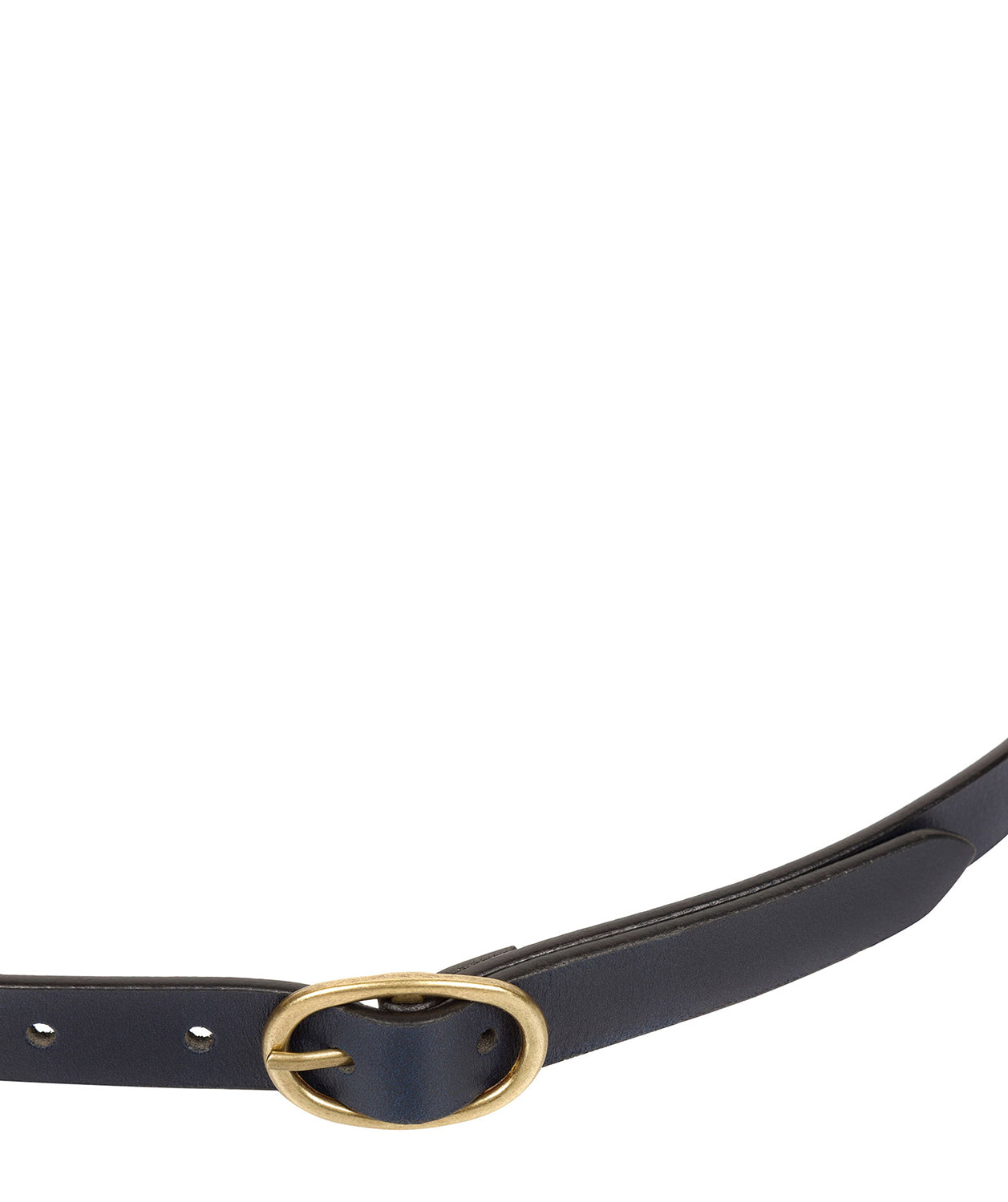 Navy Quality Leather Ladies' Belt