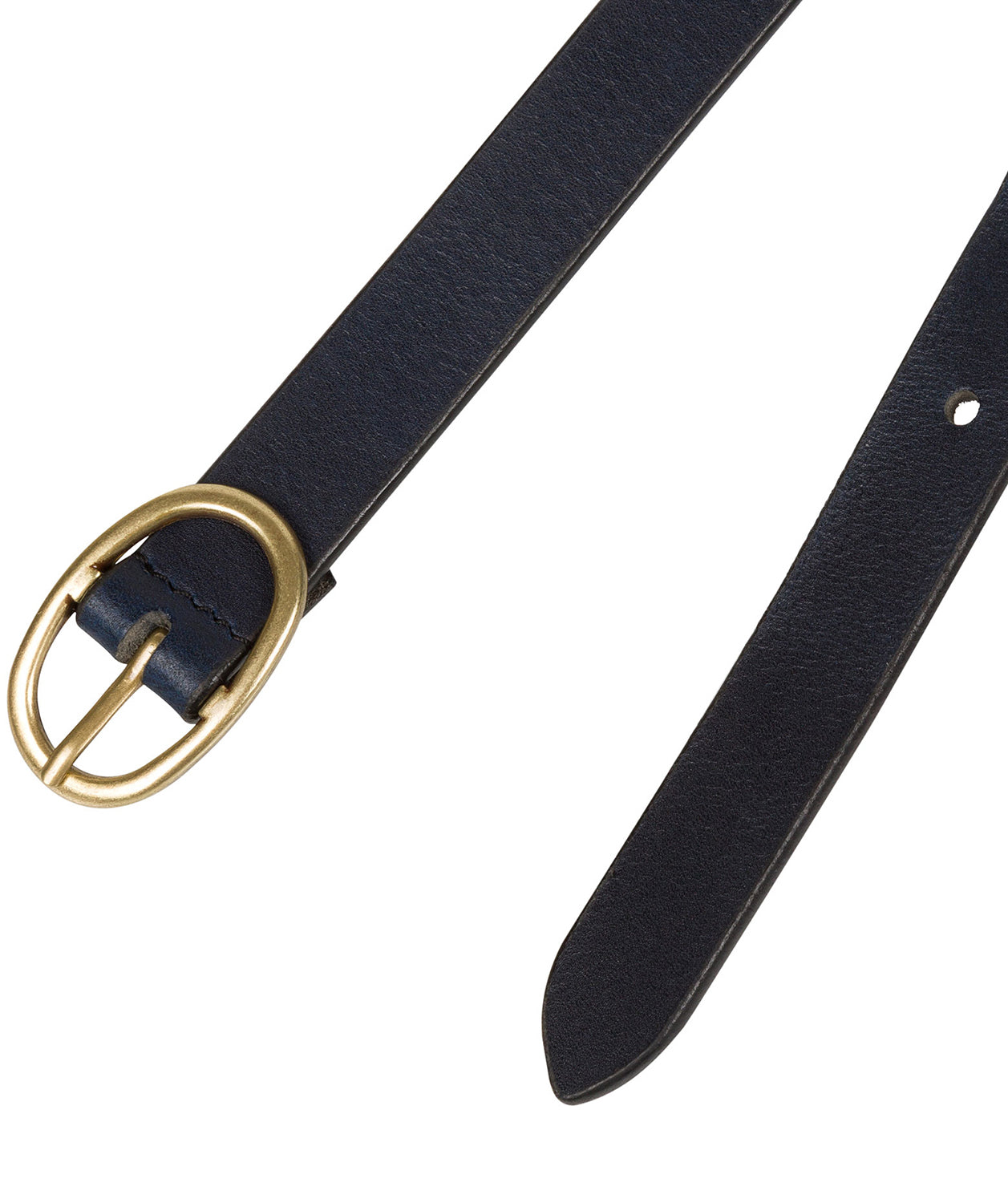 Navy Quality Leather Ladies' Belt