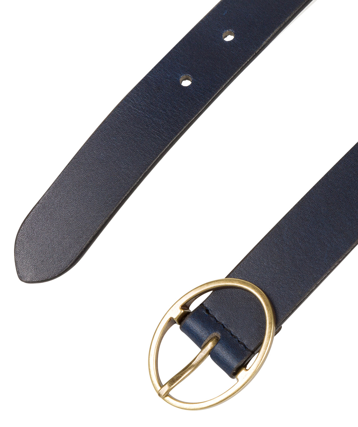 Navy Fine Leather Ladies' Belt