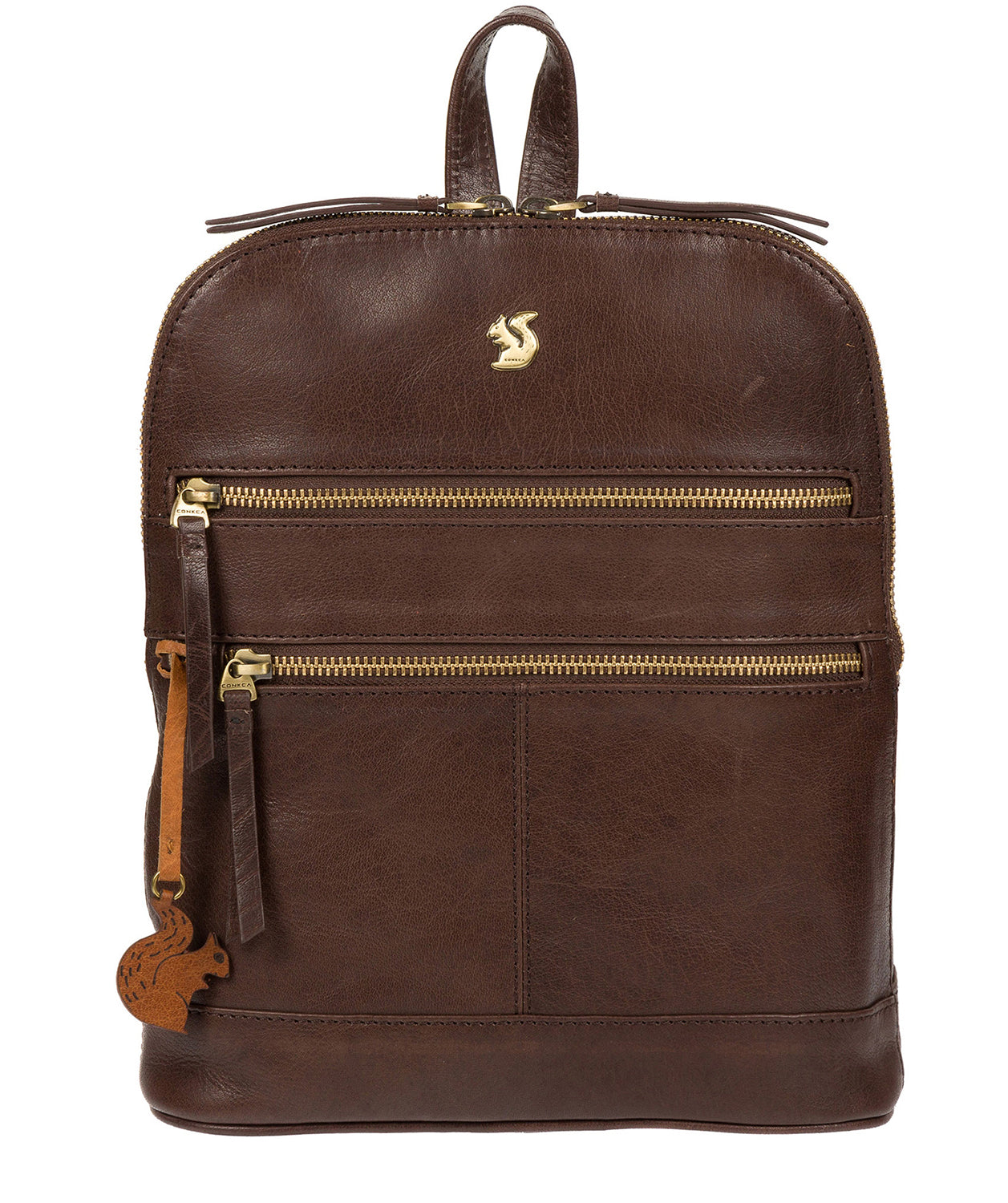 'Francisca' Dark Brown Leather Backpack Pure Luxuries London