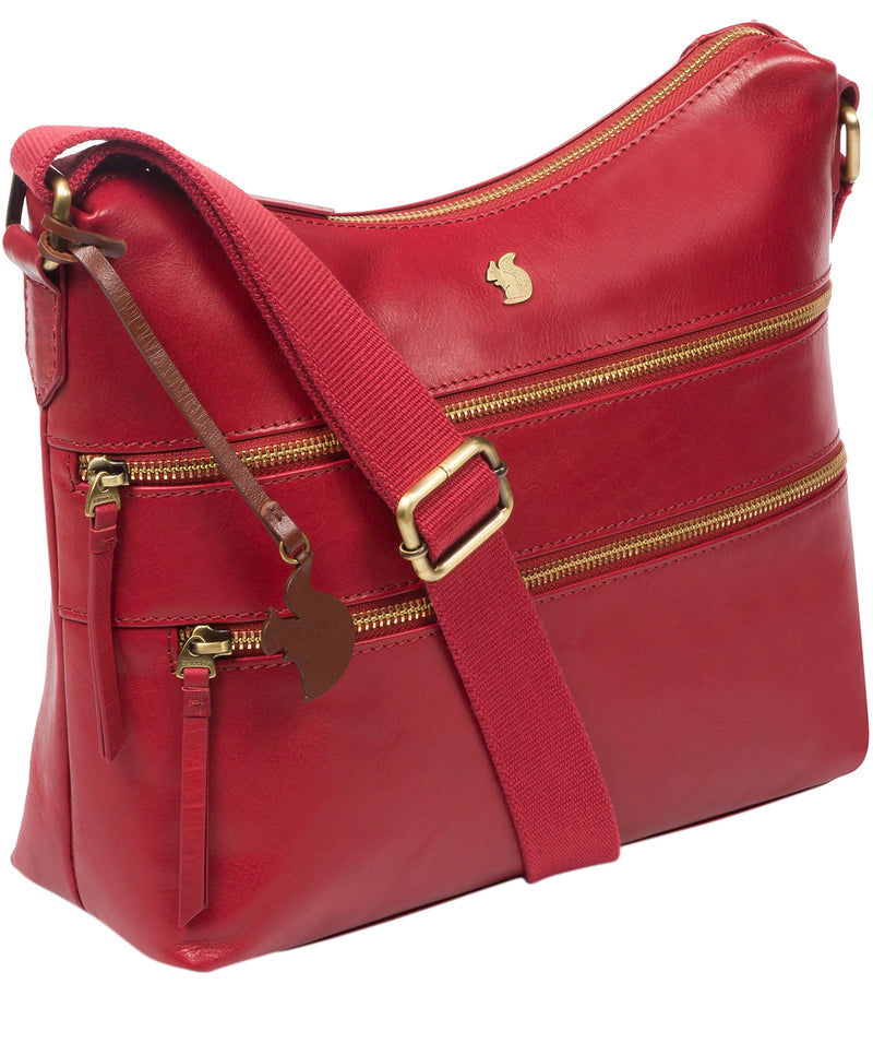 'Georgia' Chilli Pepper Leather Shoulder Bag