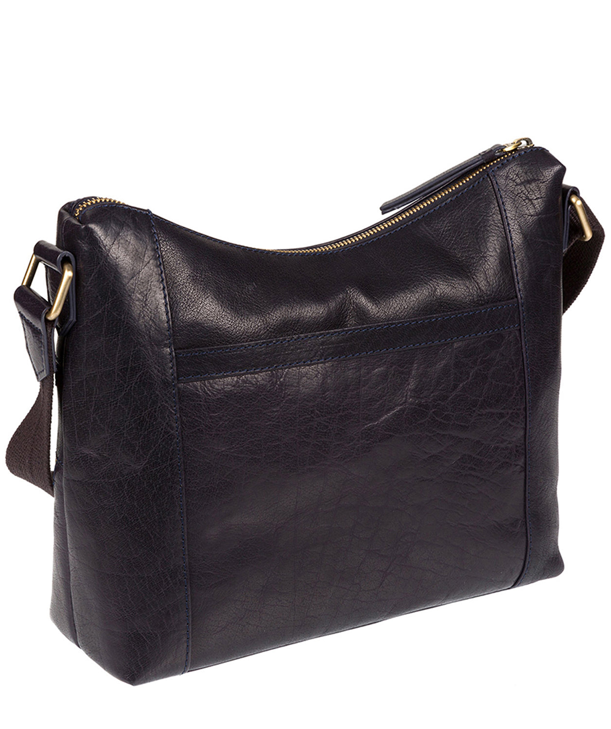 'Georgia' Navy Leather Shoulder Bag image 3