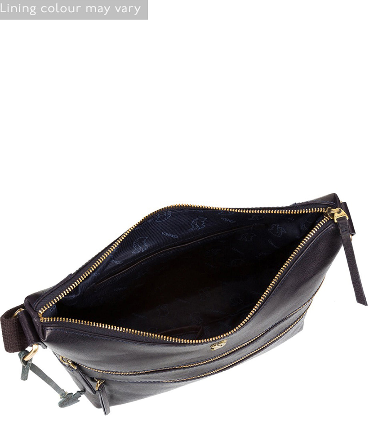 'Georgia' Navy Leather Shoulder Bag image 4