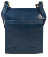 'Sasha' Snorkel Blue Leather Cross Body Bag image 3
