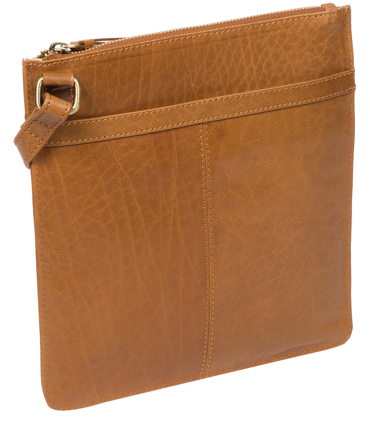 'Lauryn' Dark Tan Leather Cross Body Bag