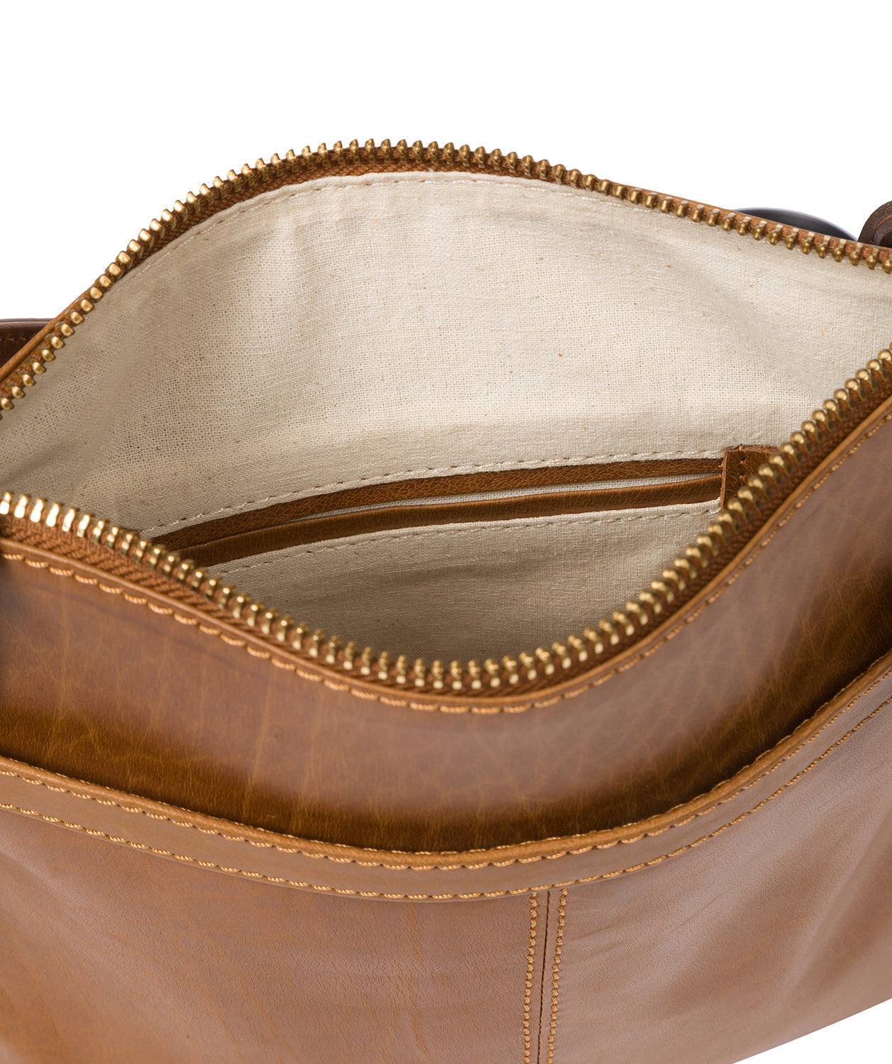 'Lauryn' Dark Tan Leather Cross Body Bag