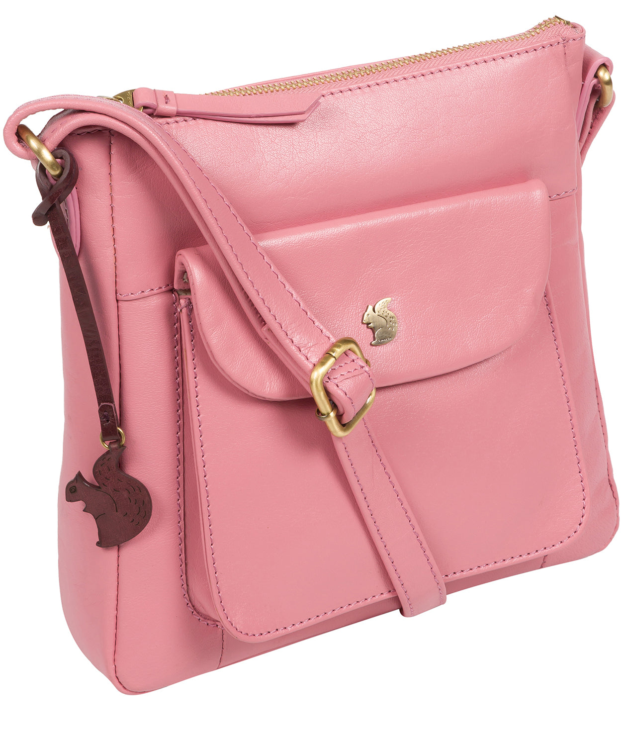 'Shona' Blush Leather Cross Body Bag