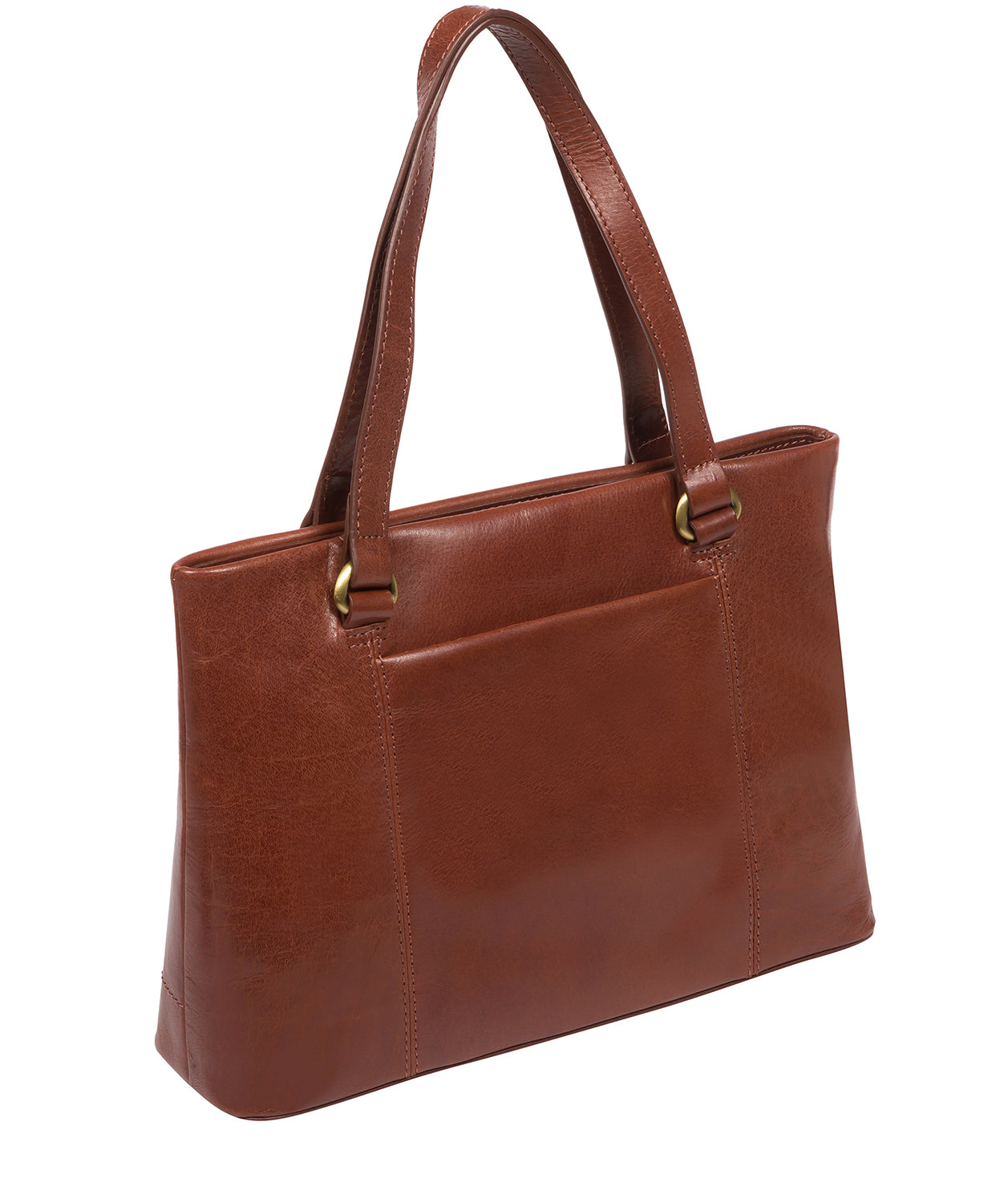 'Alice' Conker Brown Leather Handbag