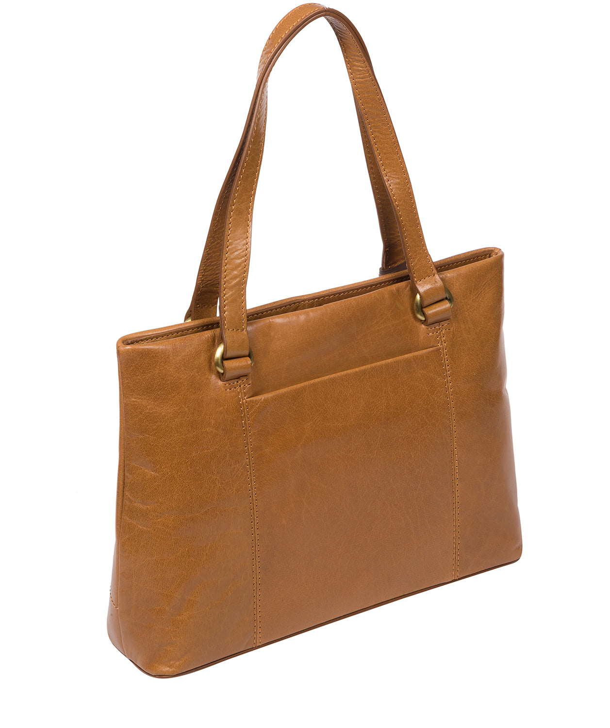 'Alice' Dark Tan Leather Handbag