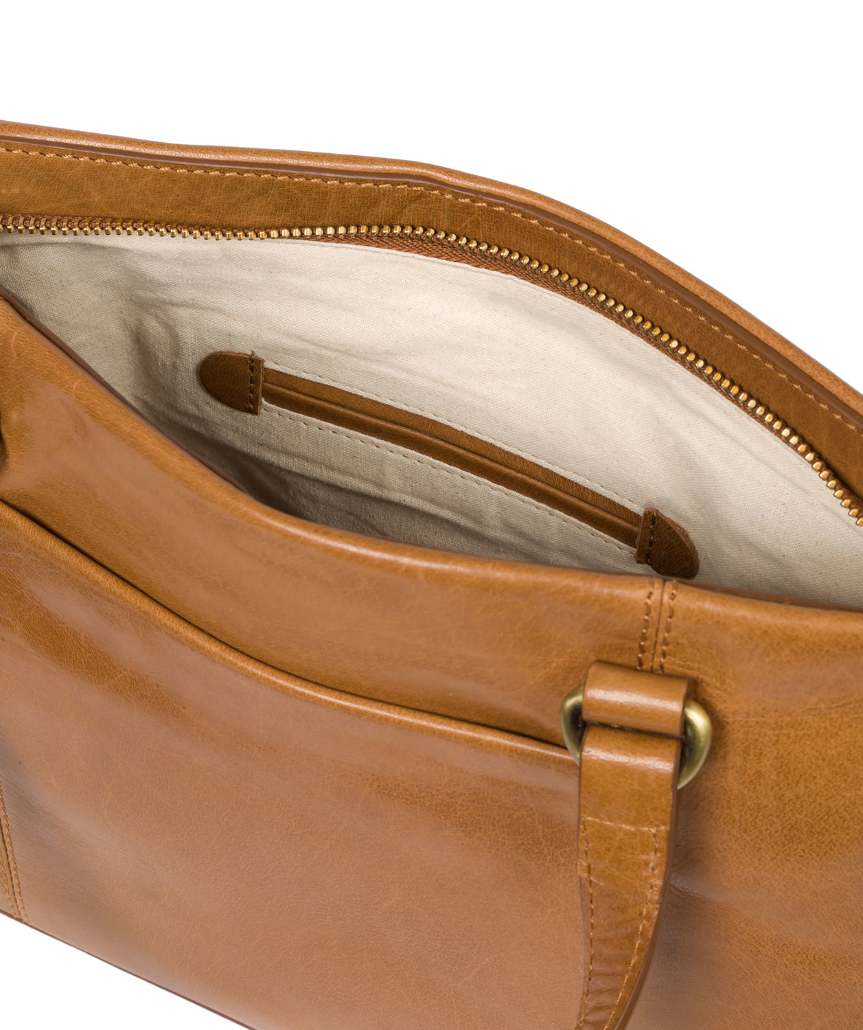 'Alice' Dark Tan Leather Handbag