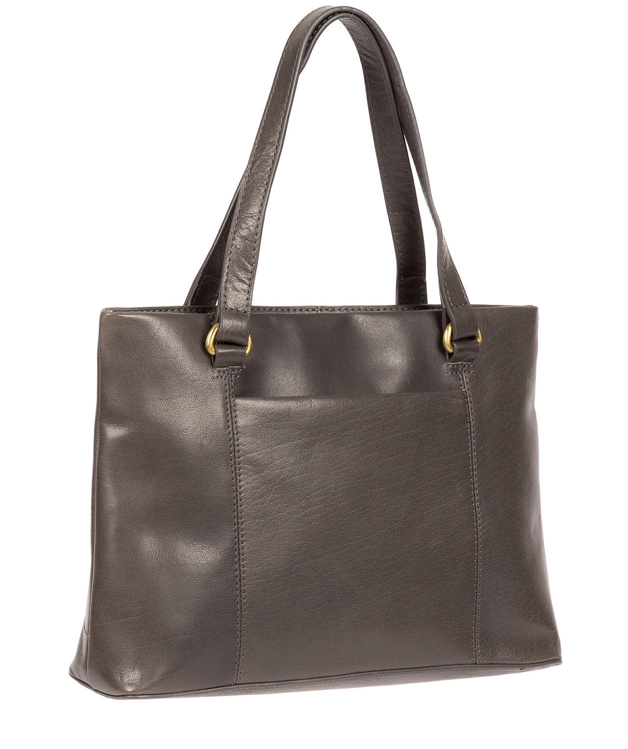'Alice' Slate Leather Handbag Pure Luxuries London