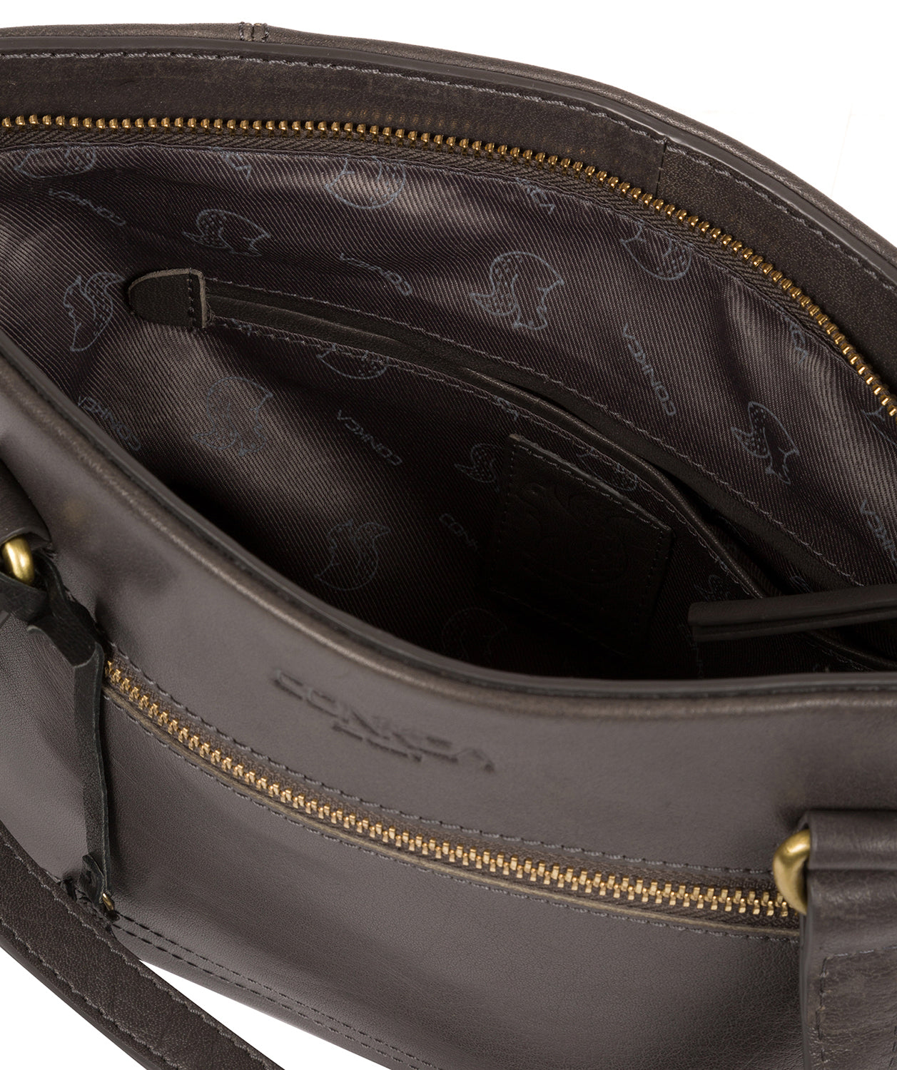 'Alice' Slate Leather Handbag Pure Luxuries London