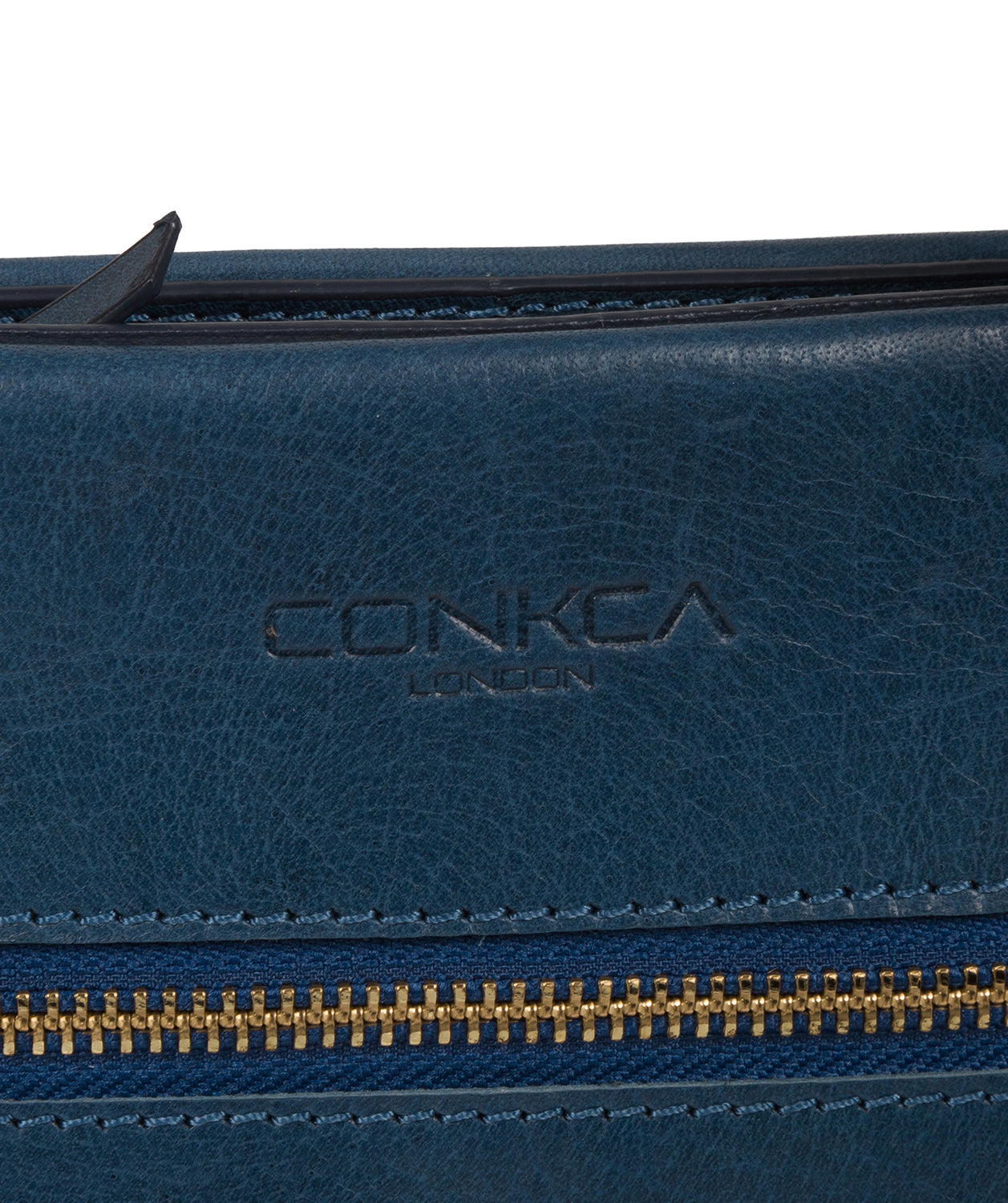 'Alice' Snorkel Blue Leather Handbag image 7