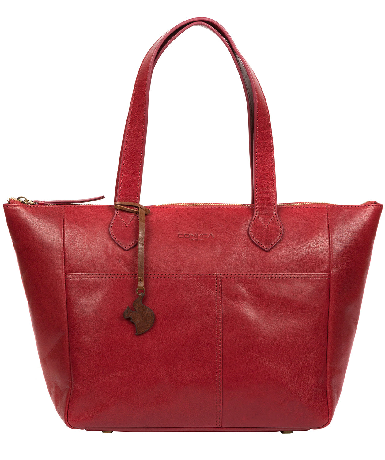 'Harp' Chilli Pepper Leather Tote Bag image 1