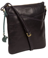 'Avril' Navy Leather Cross Body Bag Pure Luxuries London