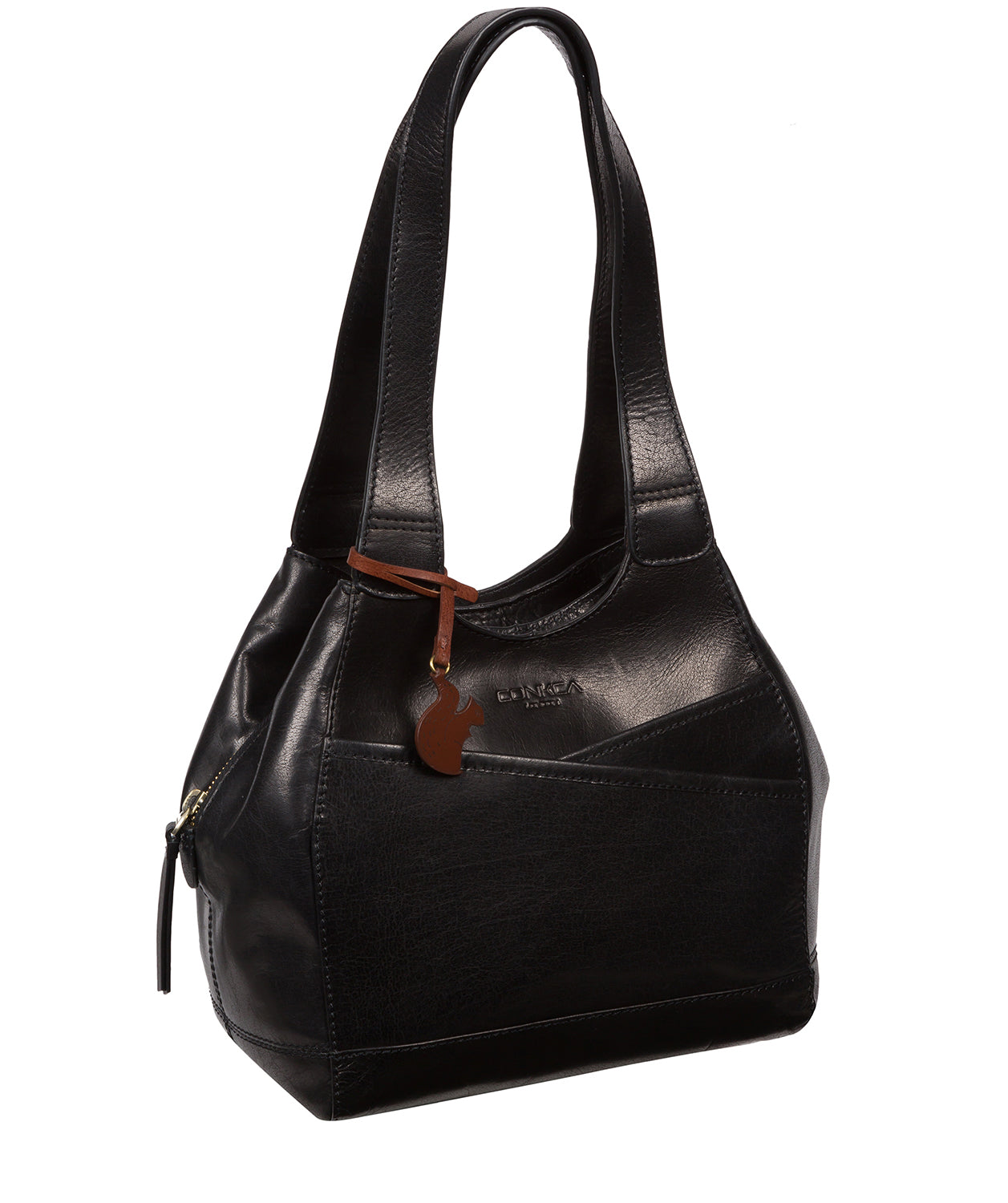 Conkca London Originals Collection #product-type#: 'Juliet' Black Leather Handbag