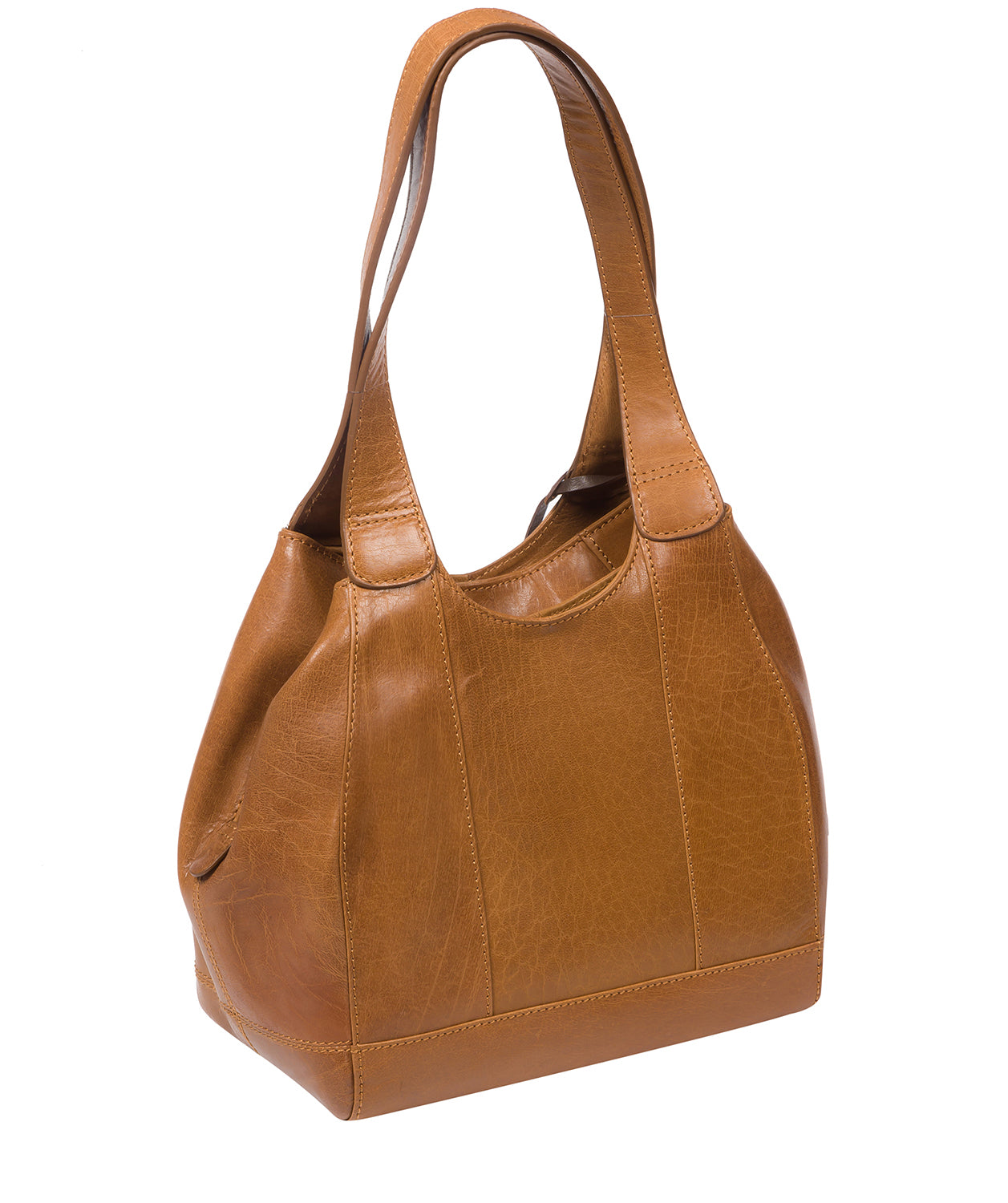 'Juliet' Dark Tan Leather Handbag