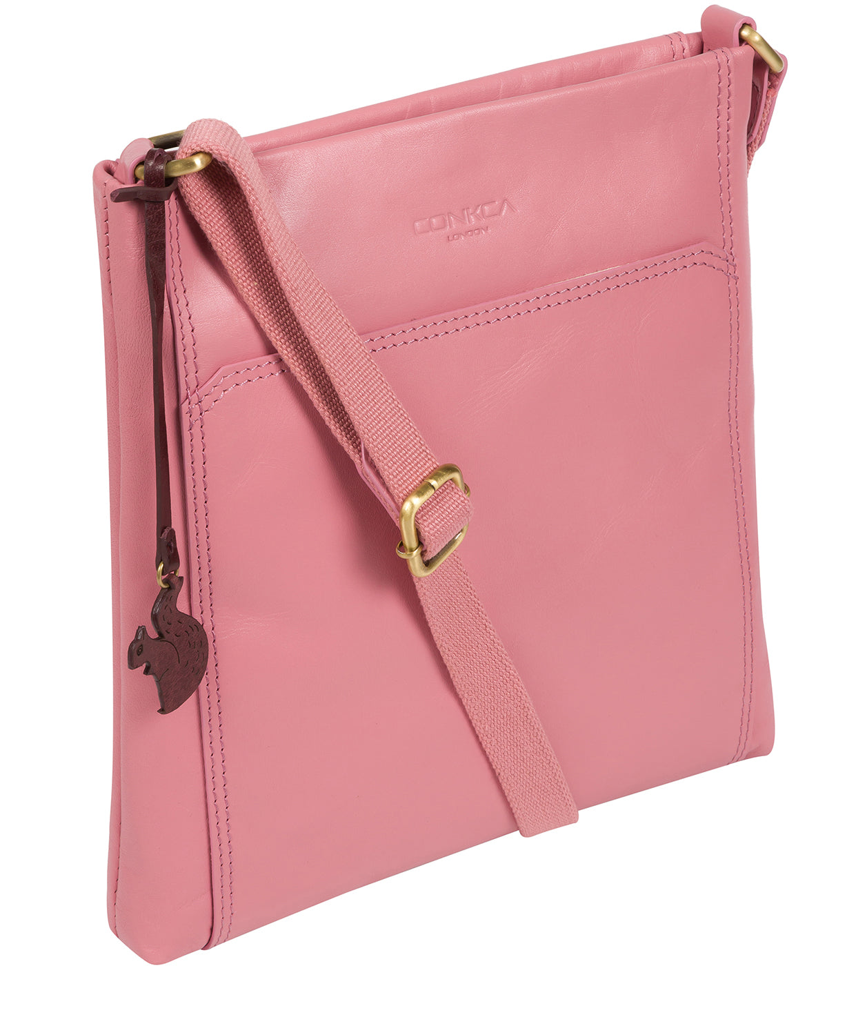 'Dink' Blush Leather Cross Body Bag