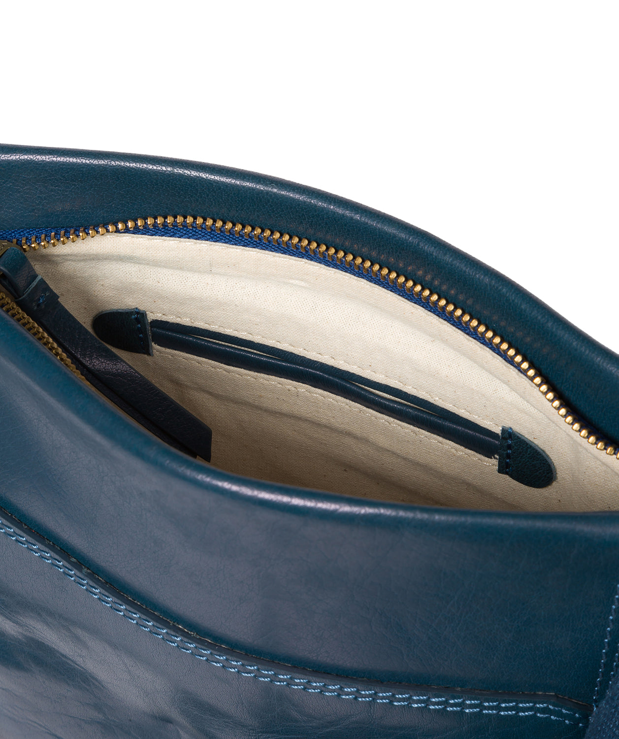 'Dink' Snorkel Blue Leather Cross Body Bag