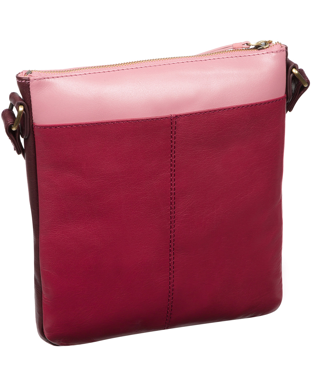 'Avril' Orchid, Plum & Blush Leather Cross Body Bag