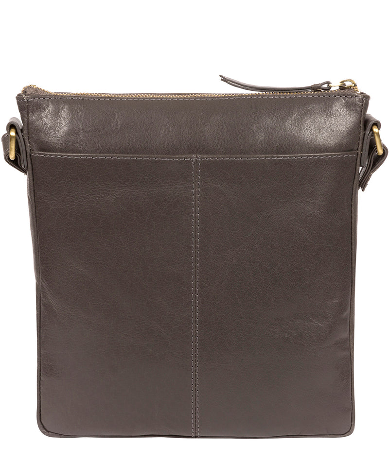 'Avril' Slate Leather Cross Body Bag Pure Luxuries London