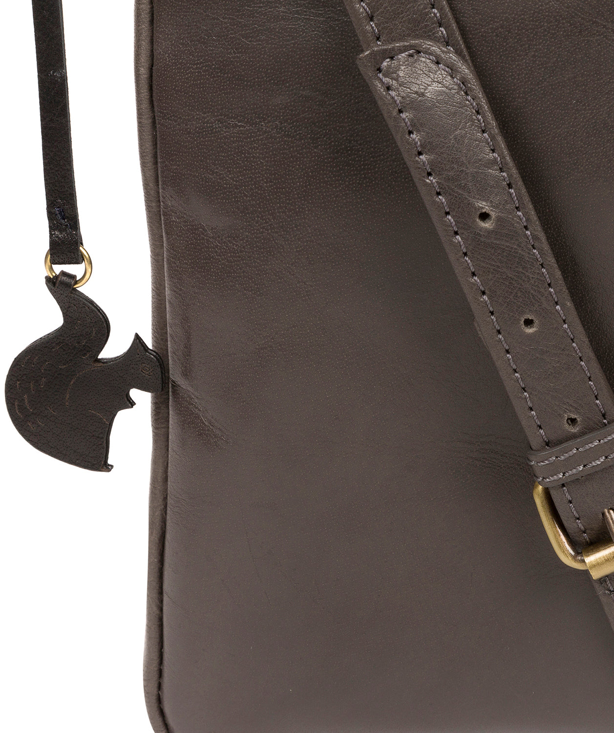 'Avril' Slate Leather Cross Body Bag Pure Luxuries London
