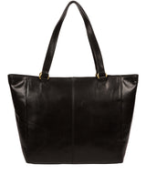 'Monique' Black Leather Tote Bag image 3