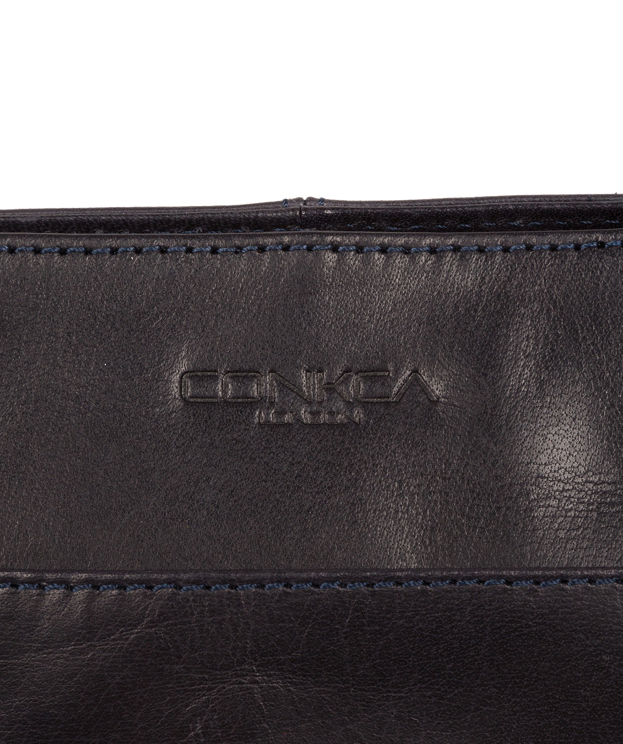 'Monique' Navy Leather Tote Bag image 6