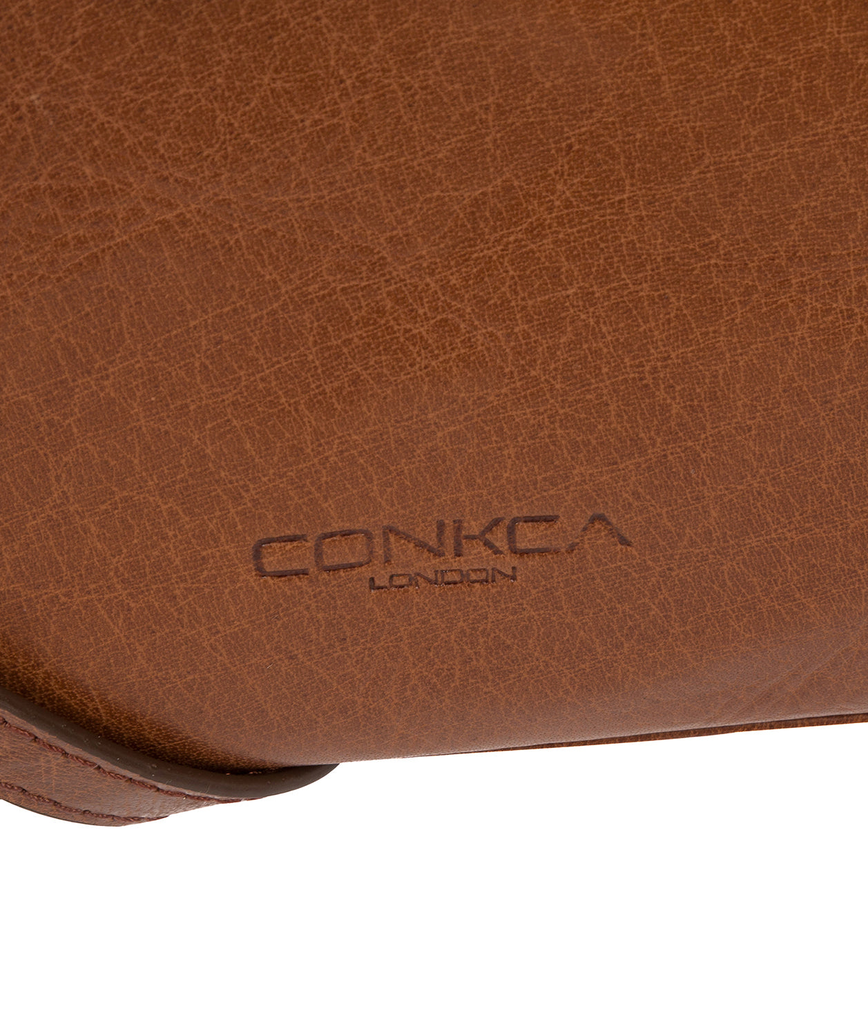 'Ingrid' Conker Brown Leather Cross Body Bag image 6