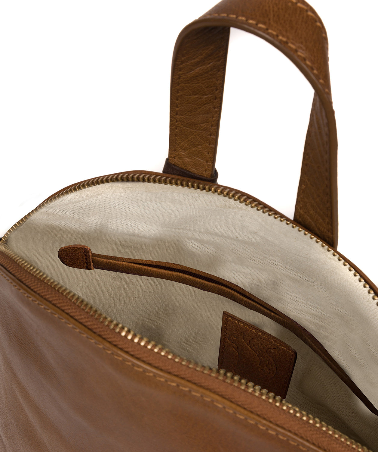 'Ingrid' Dark Tan Leather Cross Body Bag Pure Luxuries London