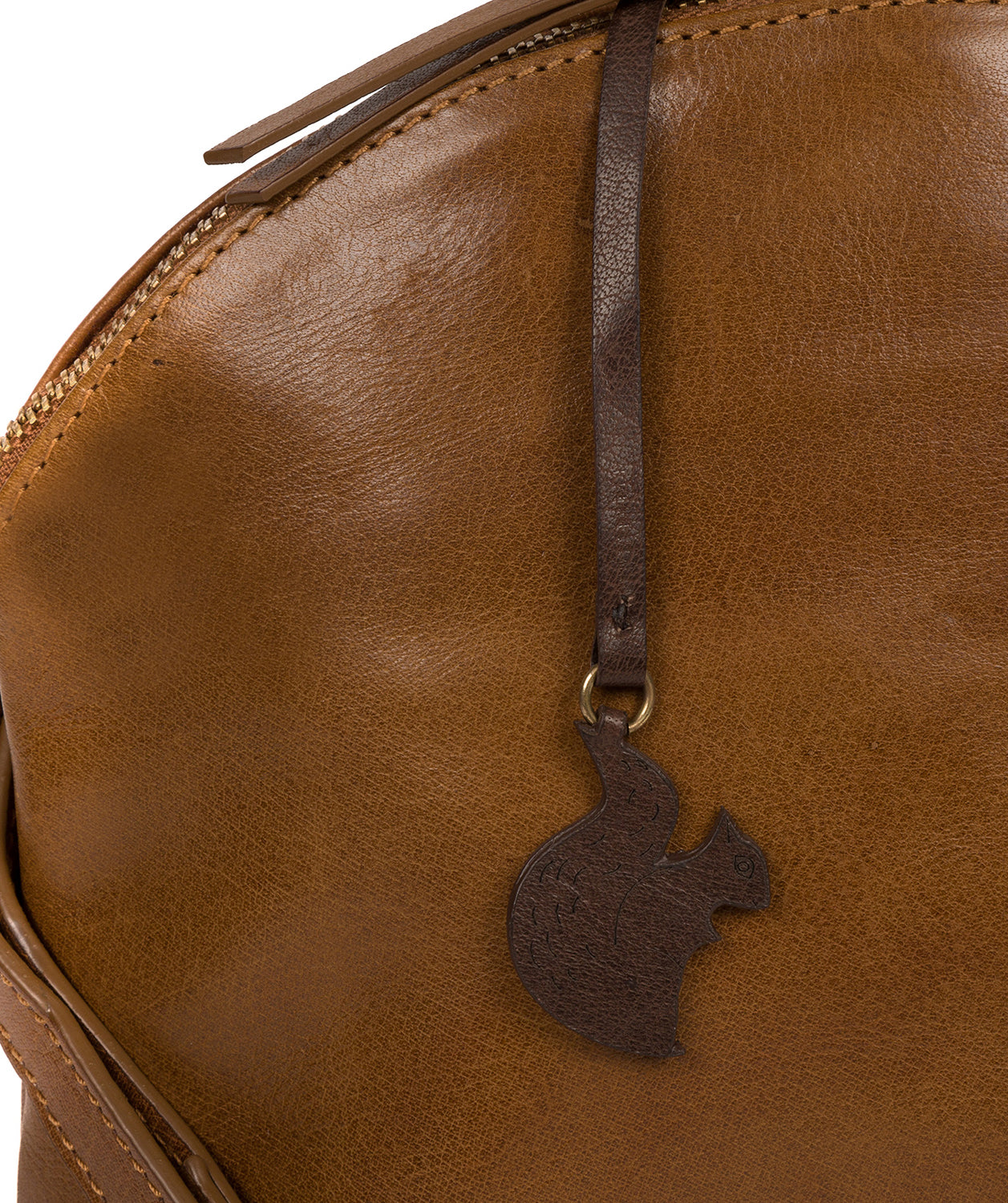 'Ingrid' Dark Tan Leather Cross Body Bag Pure Luxuries London