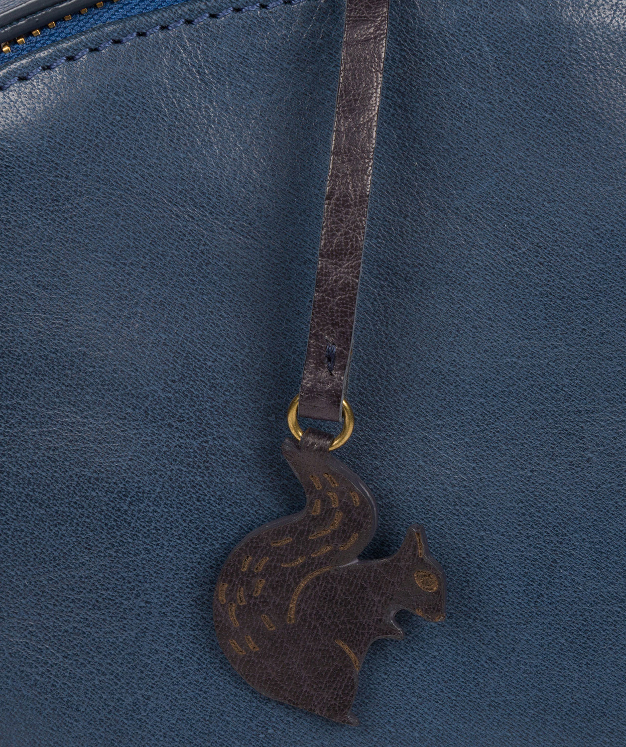 'Ingrid' Snorkel Blue Leather Cross Body Bag image 5