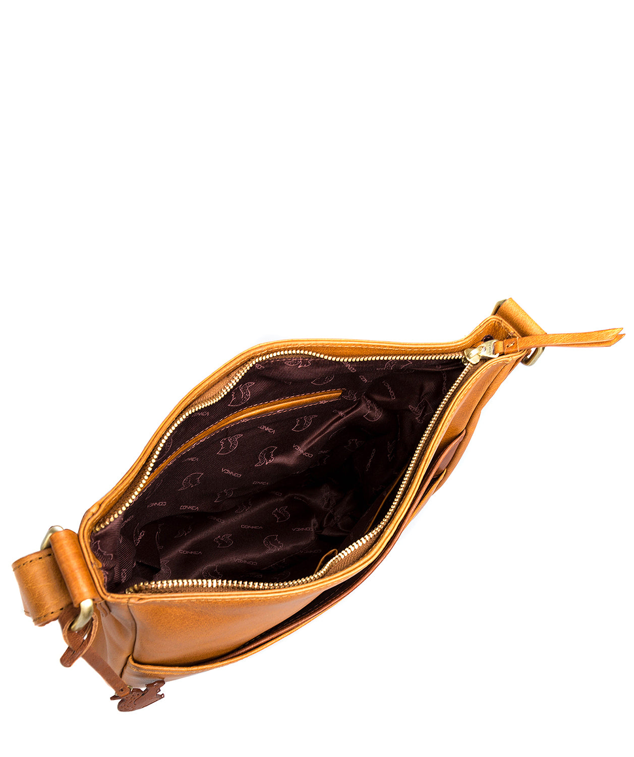 'India' Cognac & Conker Brown Handcrafted Leather Bag