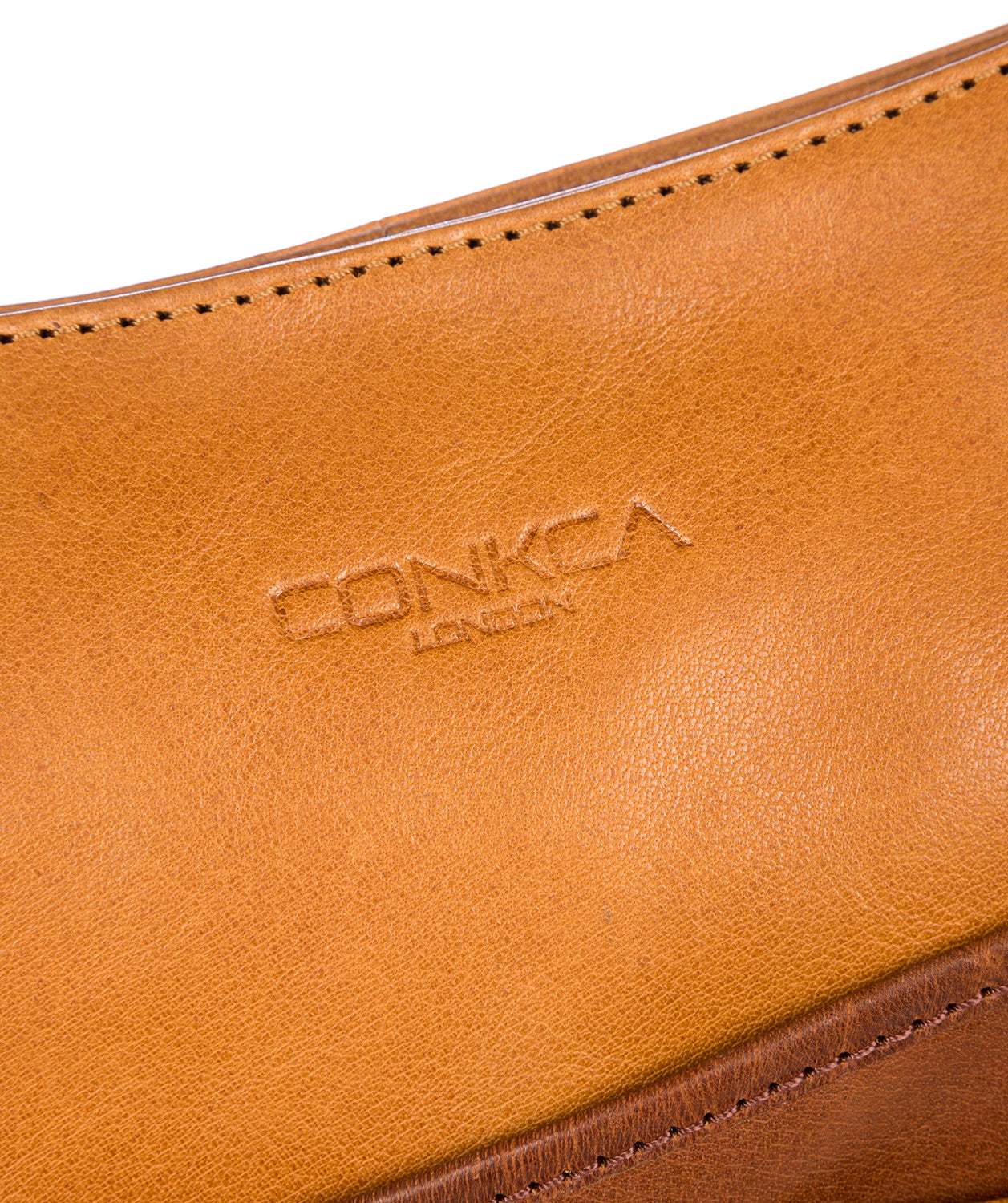 'India' Cognac & Conker Brown Handcrafted Leather Bag