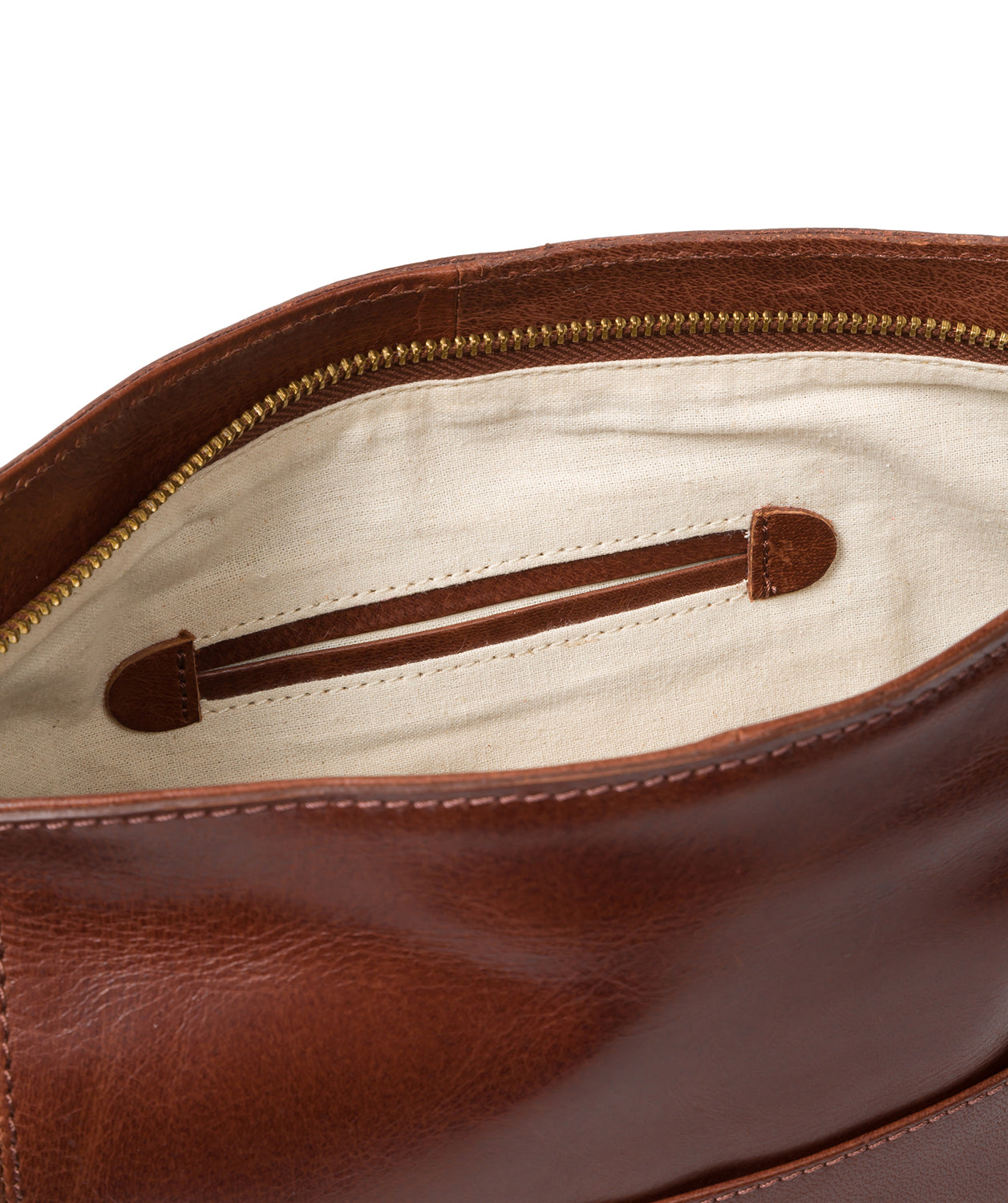 'Robyn' Conker Brown Leather Shoulder Bag