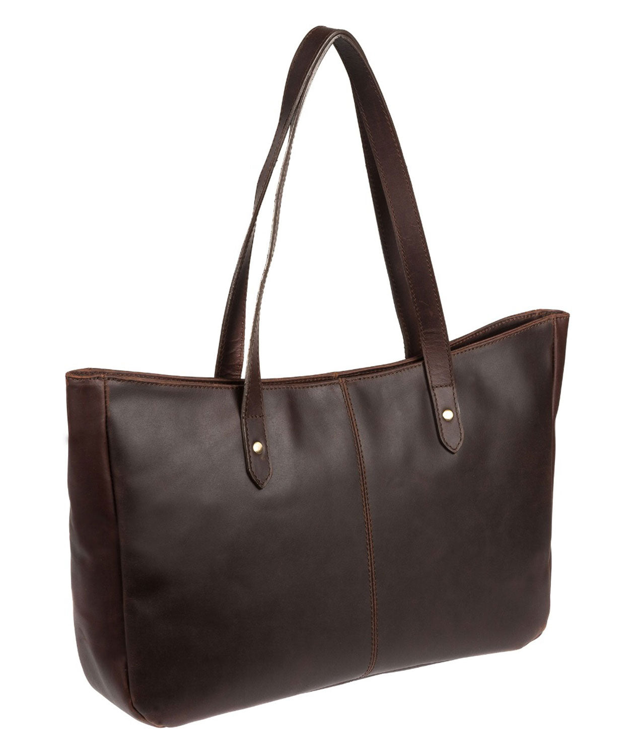 'Heron' Vintage Brown Handcrafted Leather Tote Bag