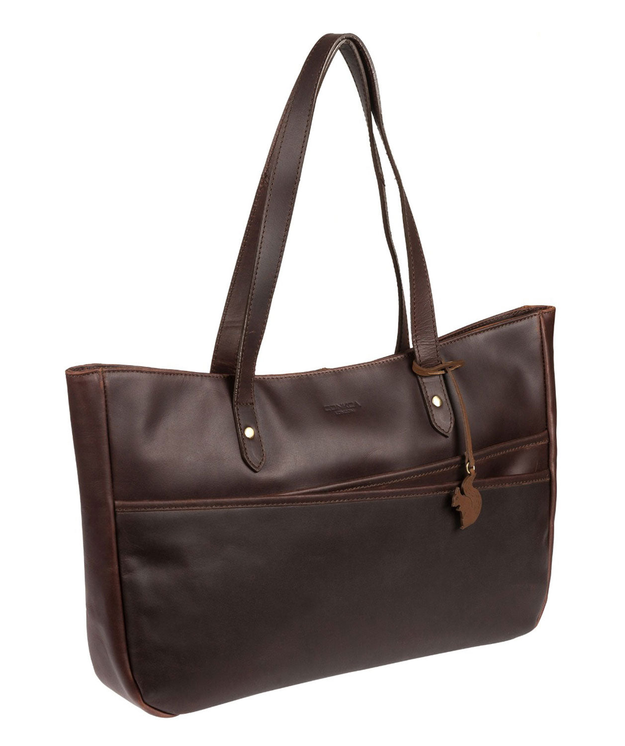 'Heron' Vintage Brown Handcrafted Leather Tote Bag