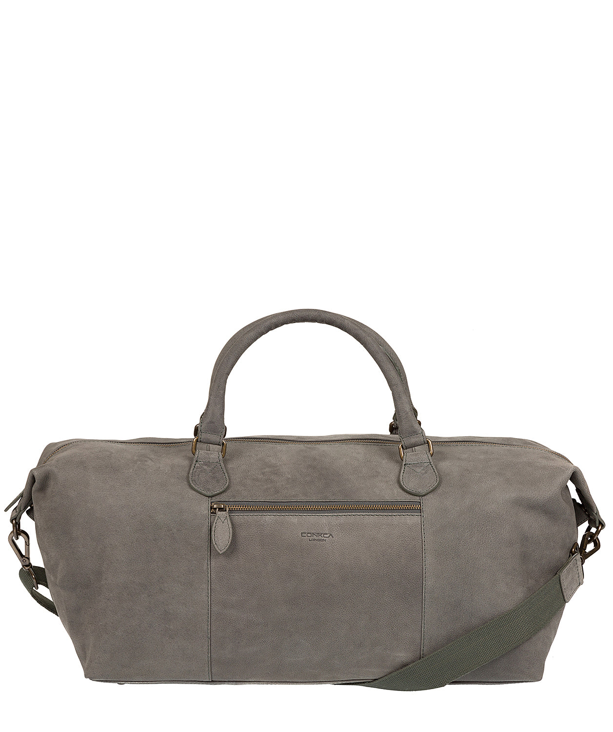 'Storey' Vintage Grey Leather Holdall