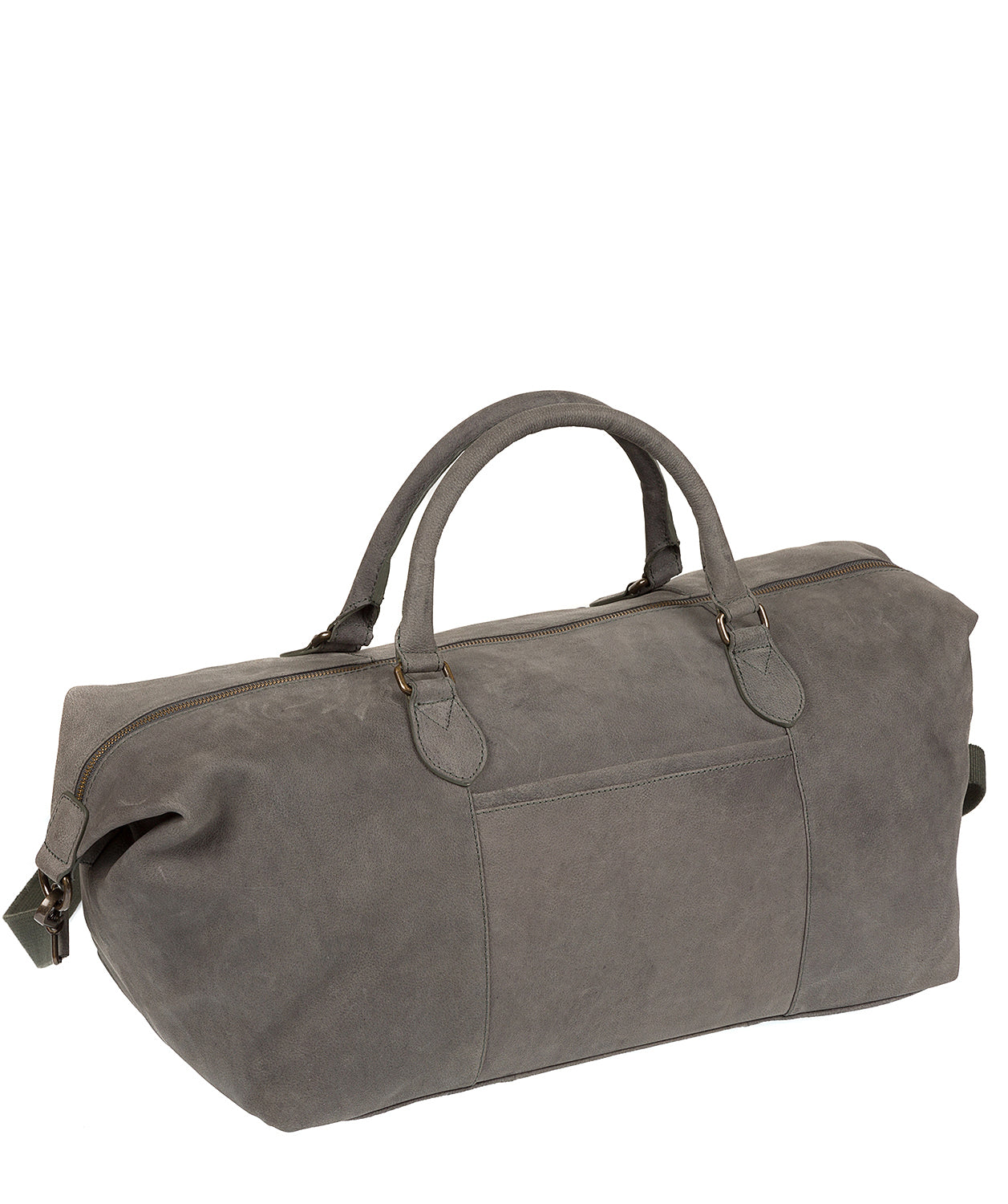 'Storey' Vintage Grey Leather Holdall