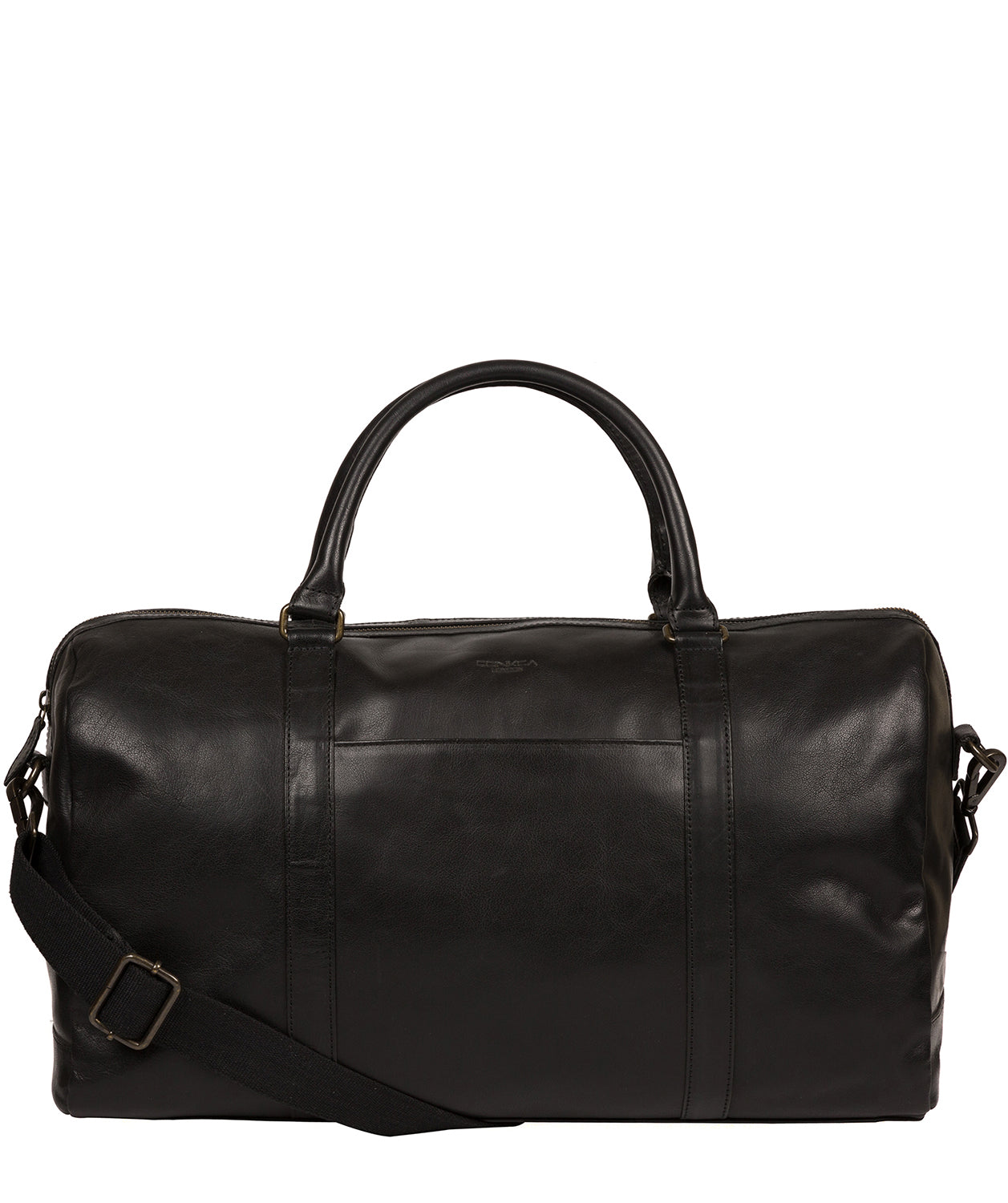 'Orton' Black Leather Holdall image 1
