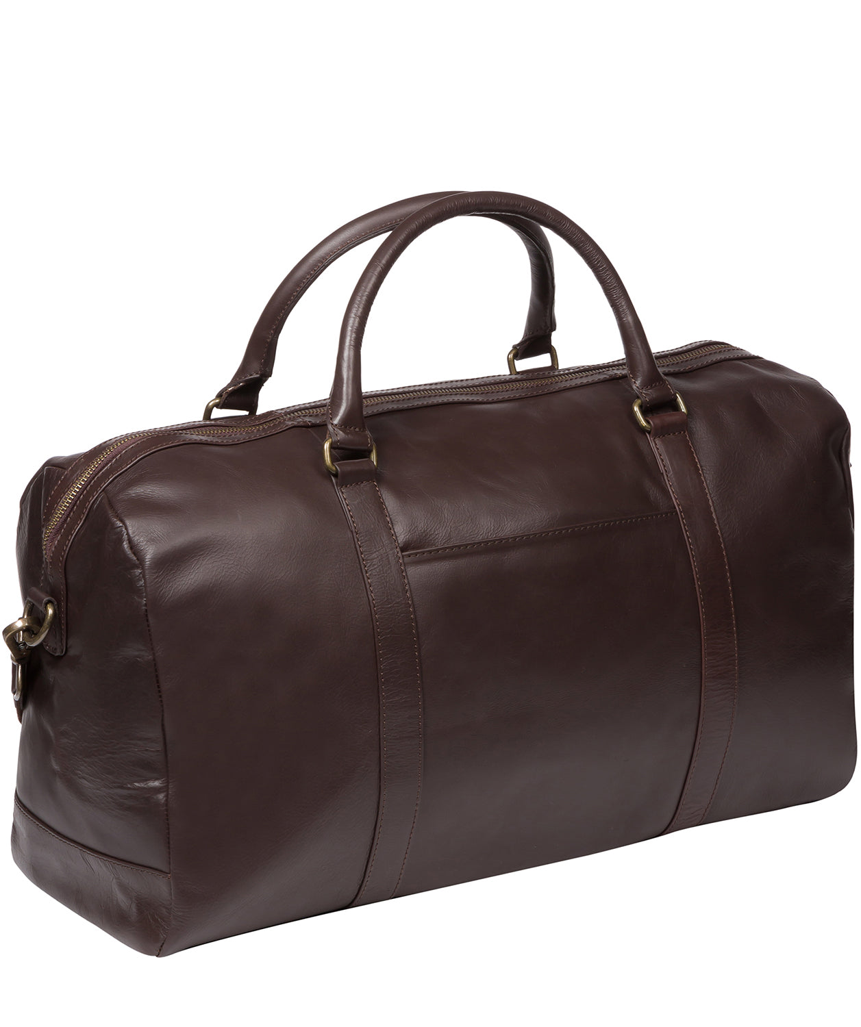 'Orton' Dark Brown Leather Holdall