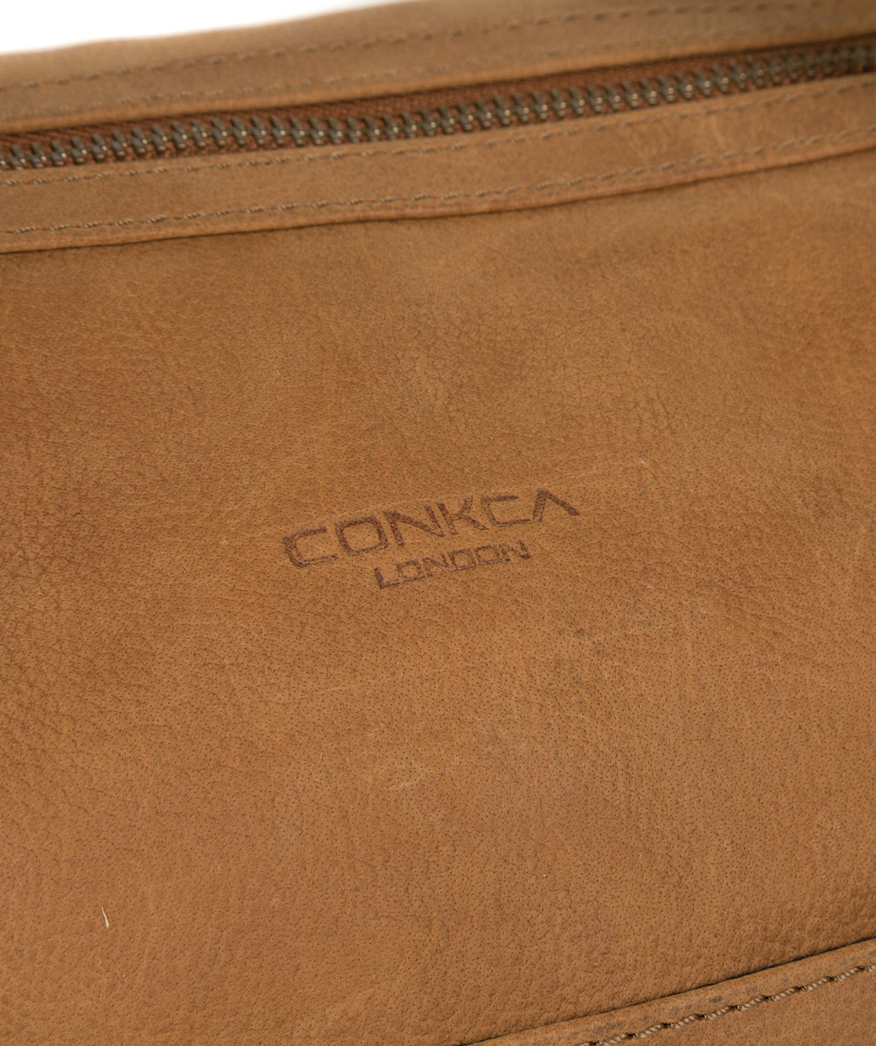 'Orton' Vintage Chestnut Leather Holdall