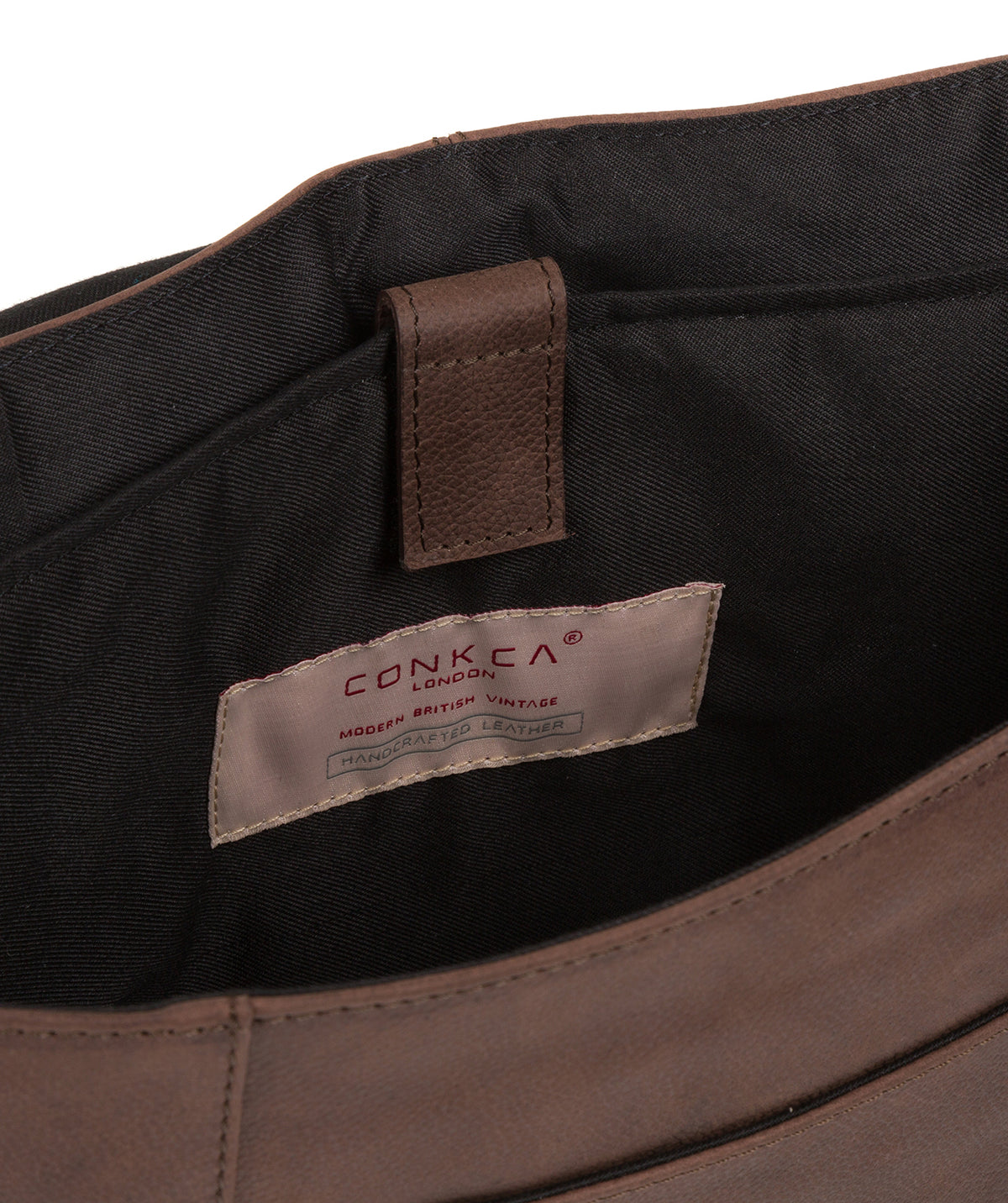 'Edgar' Vintage Brown Leather Briefcase